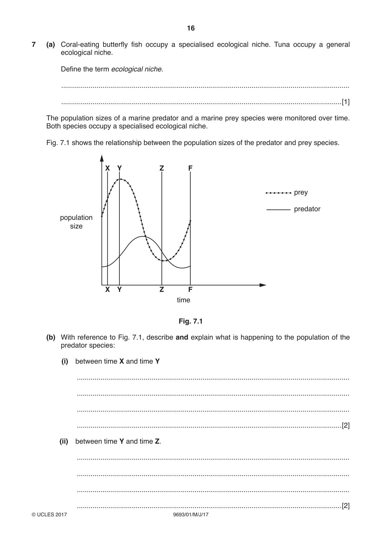 Cambridge A Level Marine Science 9693 2017 May/June Paper 1 · Variant 1 question paper, page 16 of 20