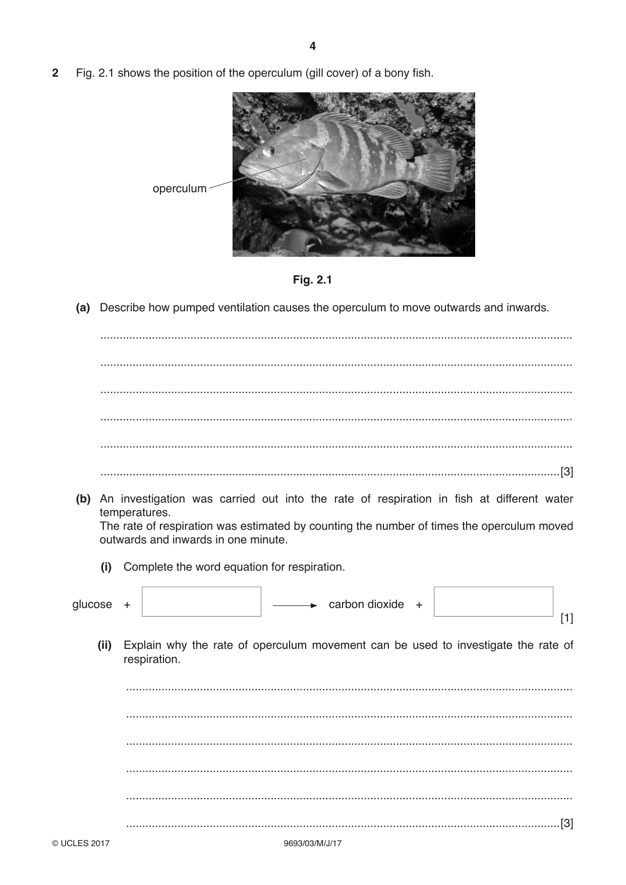 Cambridge A Level Marine Science 9693 2017 May/June Paper 3 · Variant 1 question paper, page 4 of 20