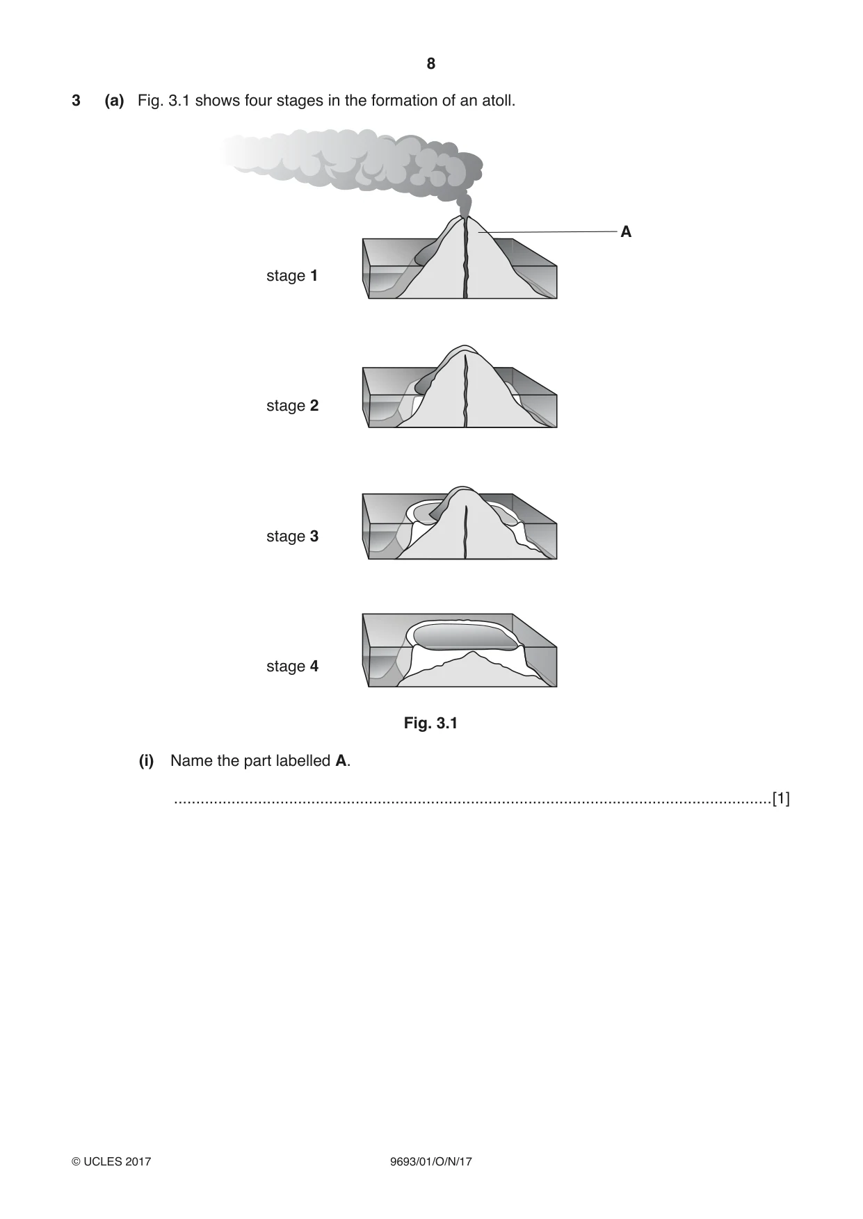 Cambridge A Level Marine Science 9693 2017 Oct/Nov Paper 1 · Variant 1 question paper, page 8 of 20