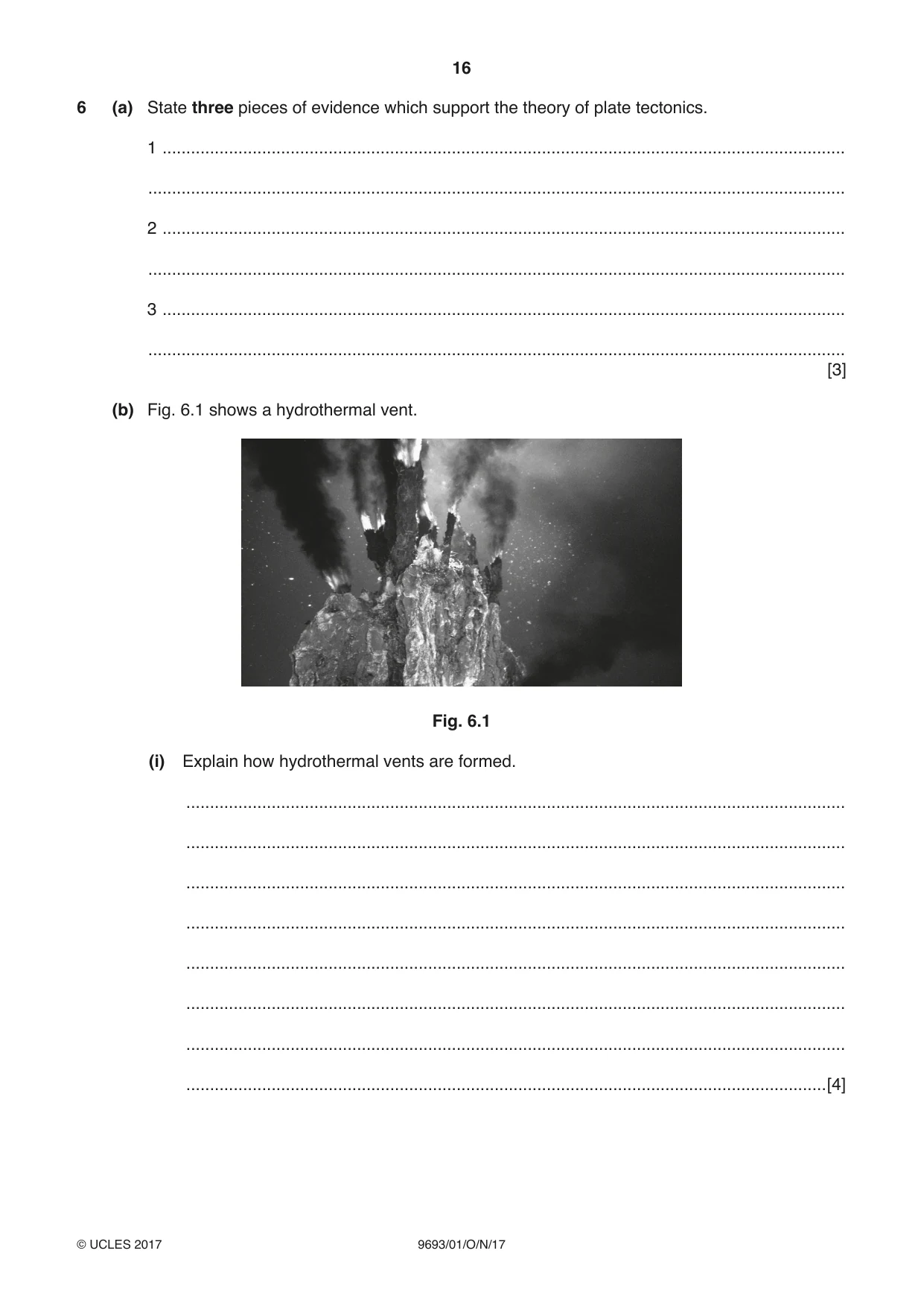Cambridge A Level Marine Science 9693 2017 Oct/Nov Paper 1 · Variant 1 question paper, page 16 of 20