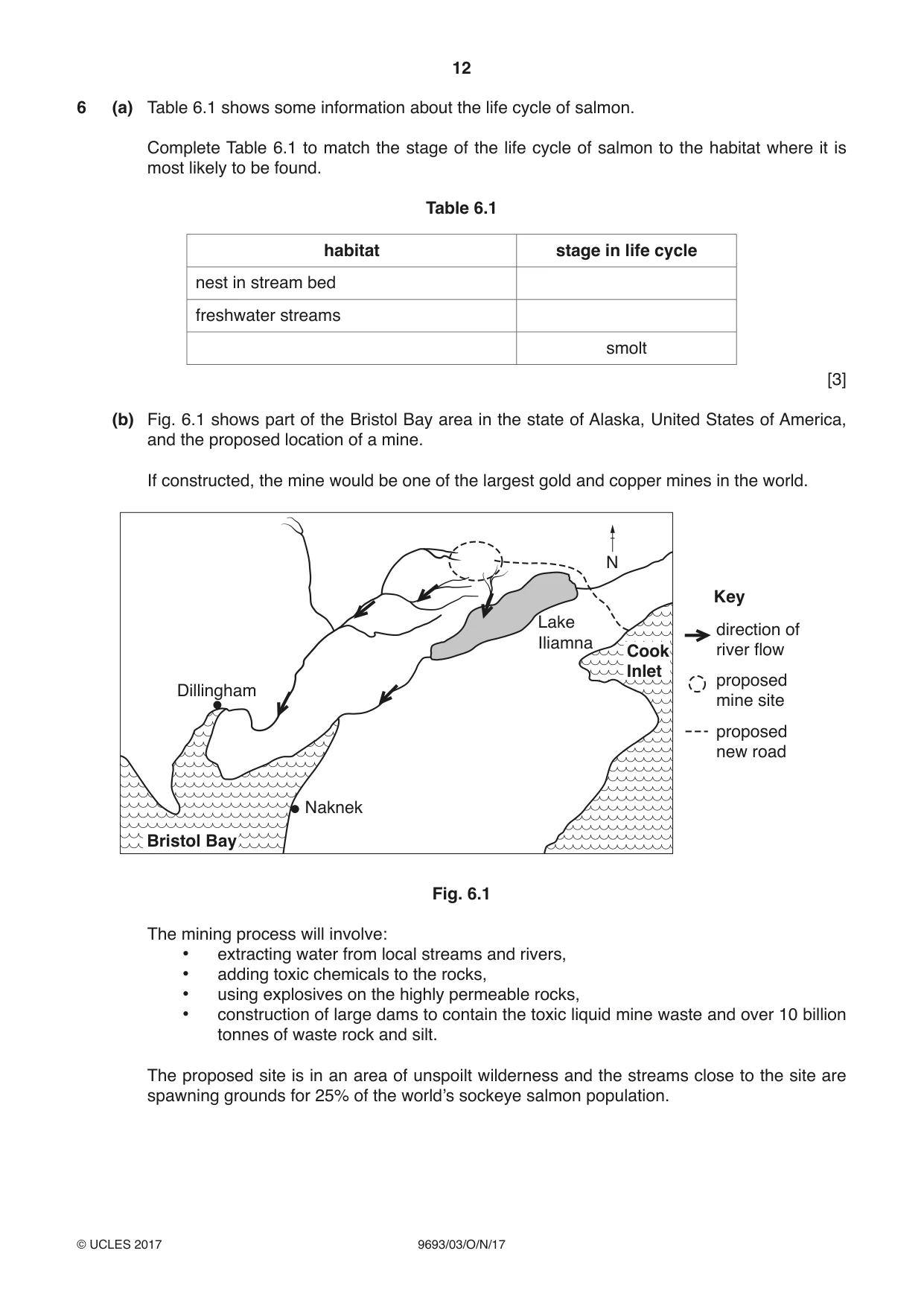 Cambridge A Level Marine Science 9693 2017 Oct/Nov Paper 3 · Variant 1 question paper, page 12 of 16