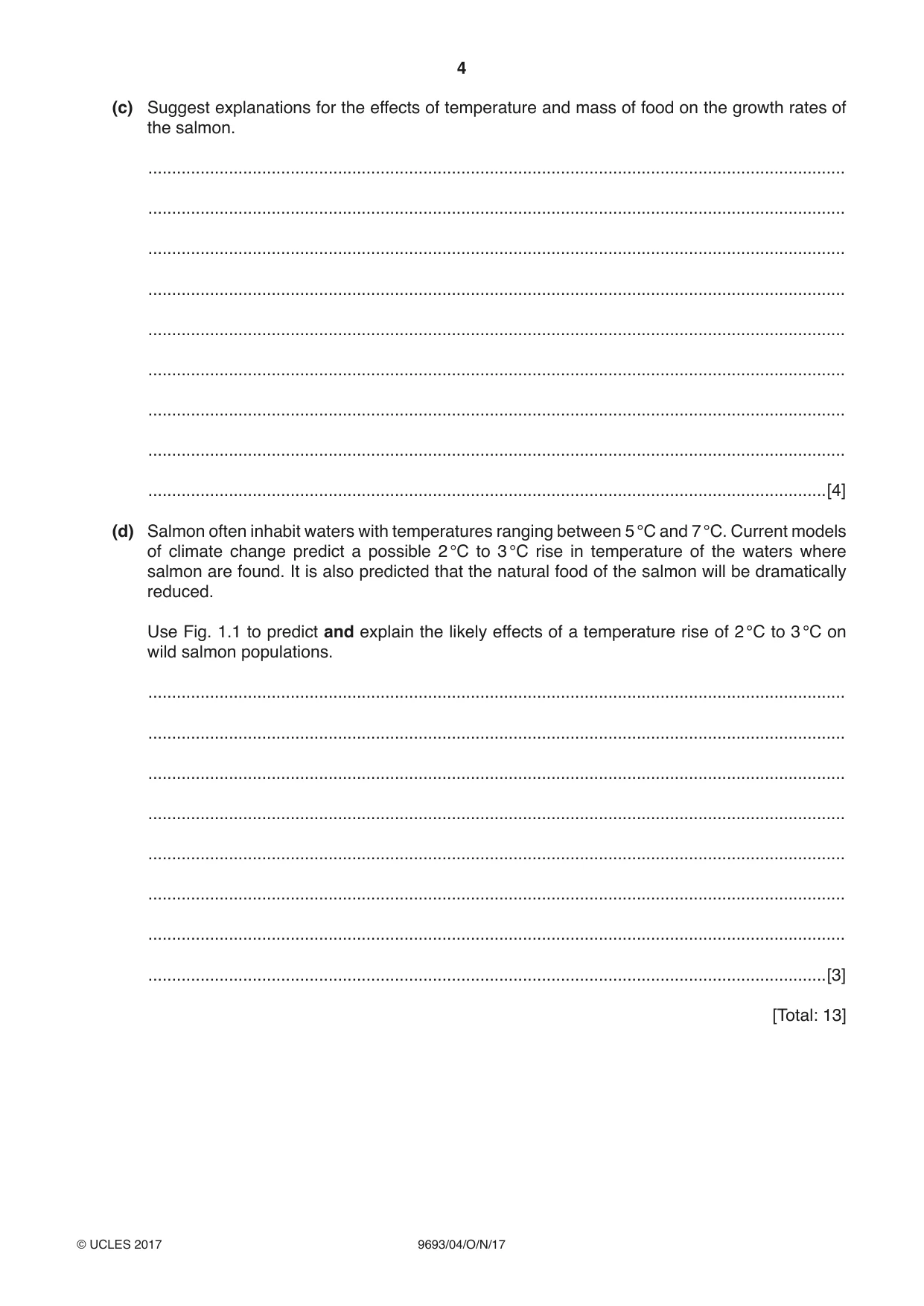 Cambridge A Level Marine Science 9693 2017 Oct/Nov Paper 4 · Variant 1 question paper, page 4 of 12