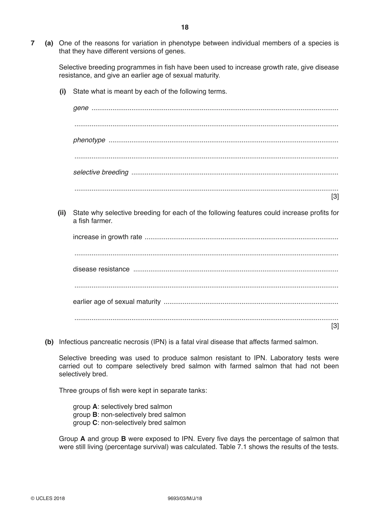 Cambridge A Level Marine Science 9693 2018 May/June Paper 3 · Variant 0 question paper, page 18 of 20