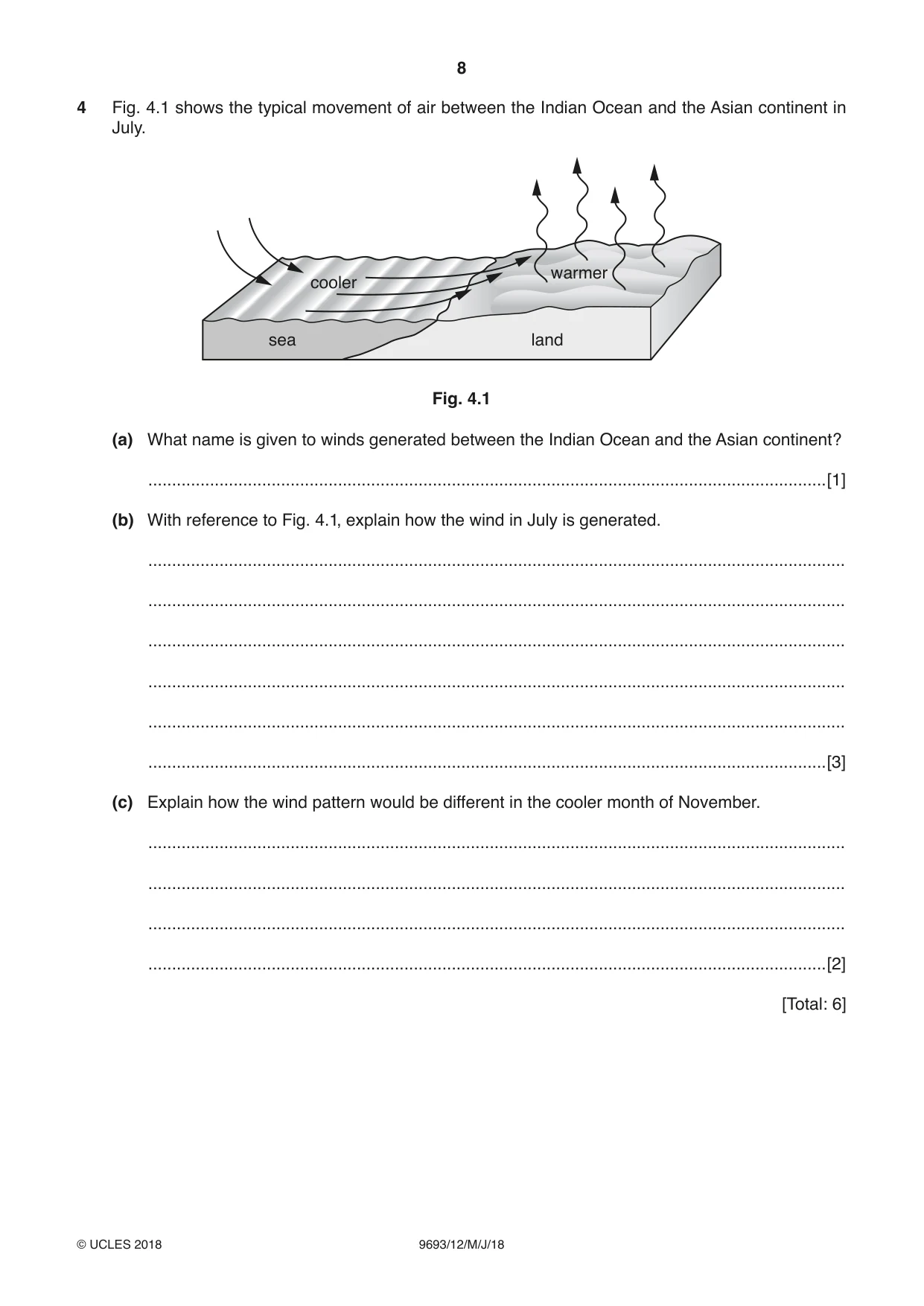 Cambridge A Level Marine Science 9693 2018 May/June Paper 1 · Variant 2 question paper, page 8 of 16