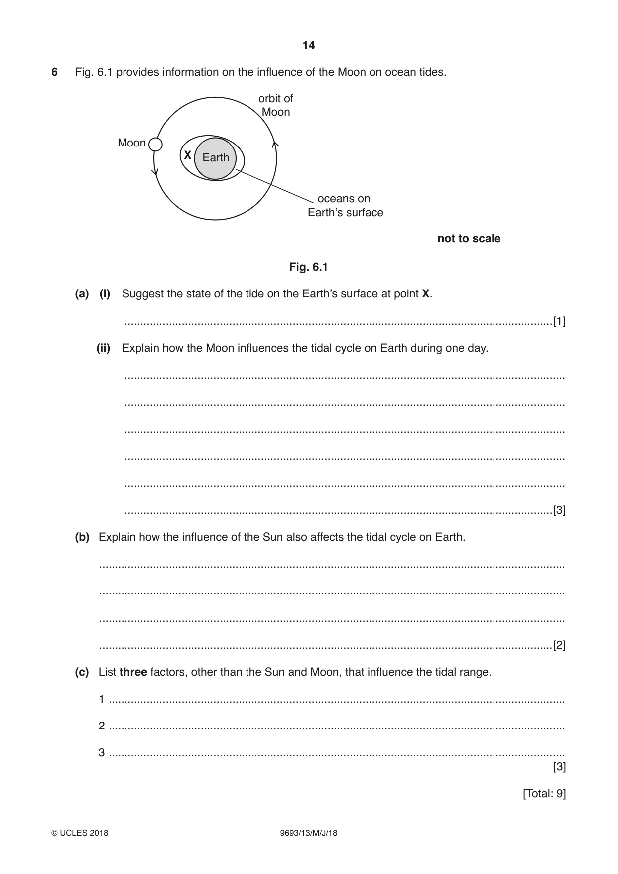 Cambridge A Level Marine Science 9693 2018 May/June Paper 1 · Variant 3 question paper, page 14 of 16