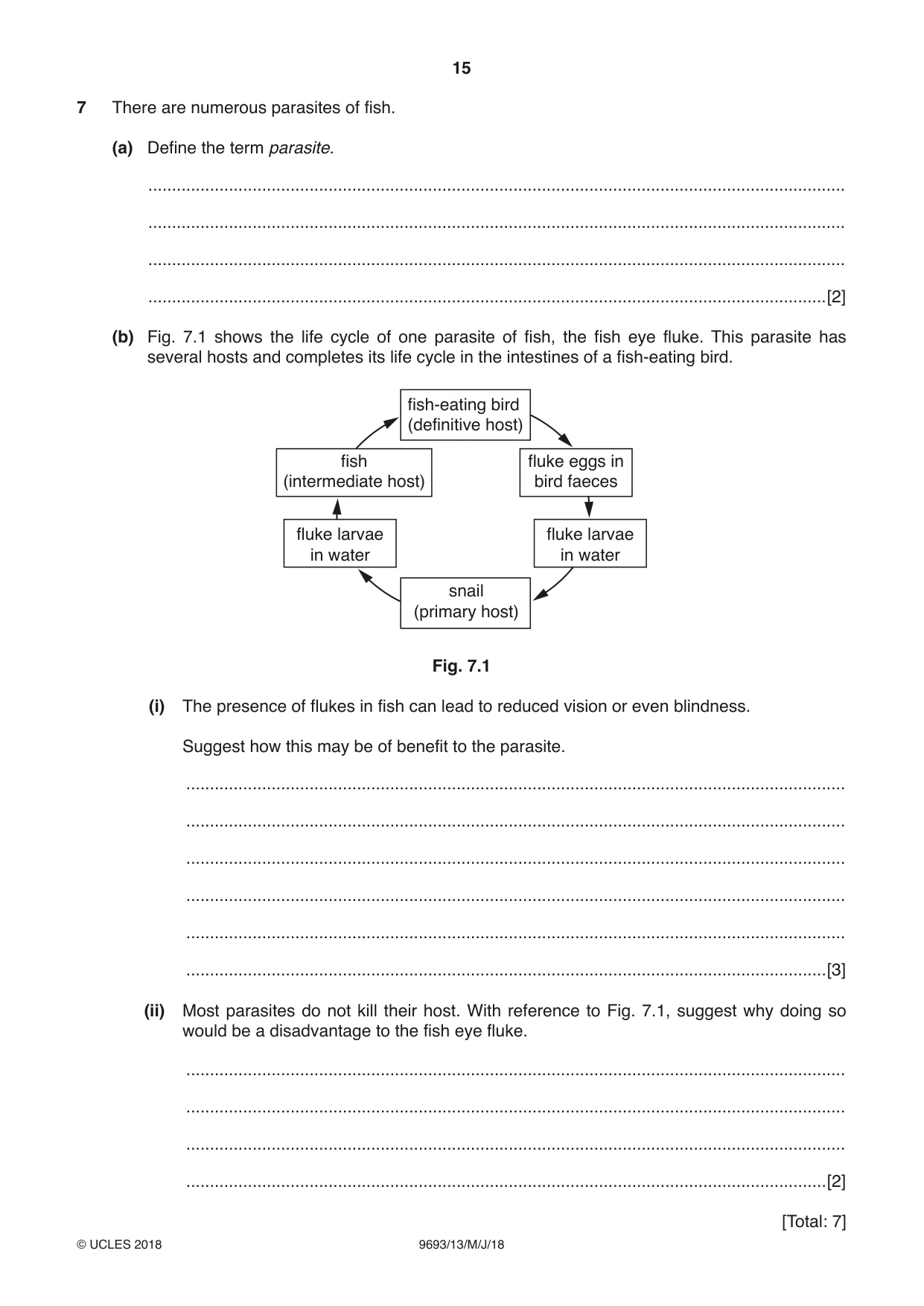 Cambridge A Level Marine Science 9693 2018 May/June Paper 1 · Variant 3 question paper, page 15 of 16