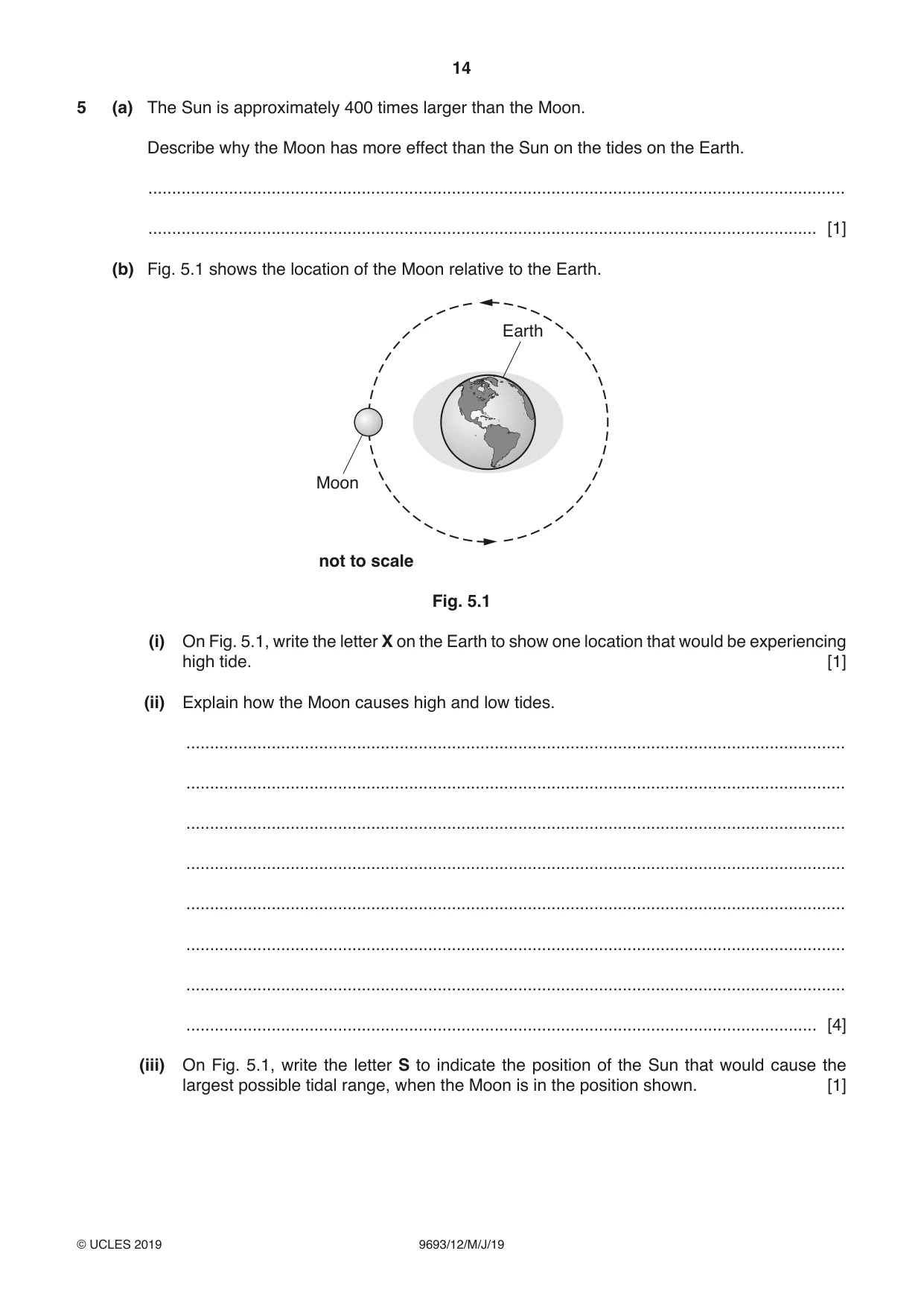 Cambridge A Level Marine Science 9693 2019 May/June Paper 1 · Variant 2 question paper, page 14 of 20