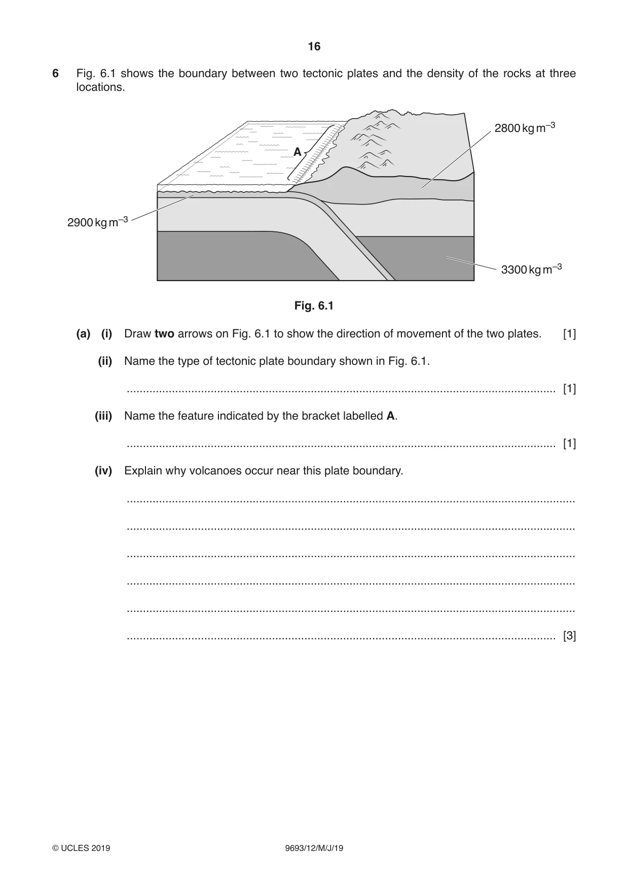 Cambridge A Level Marine Science 9693 2019 May/June Paper 1 · Variant 2 question paper, page 16 of 20