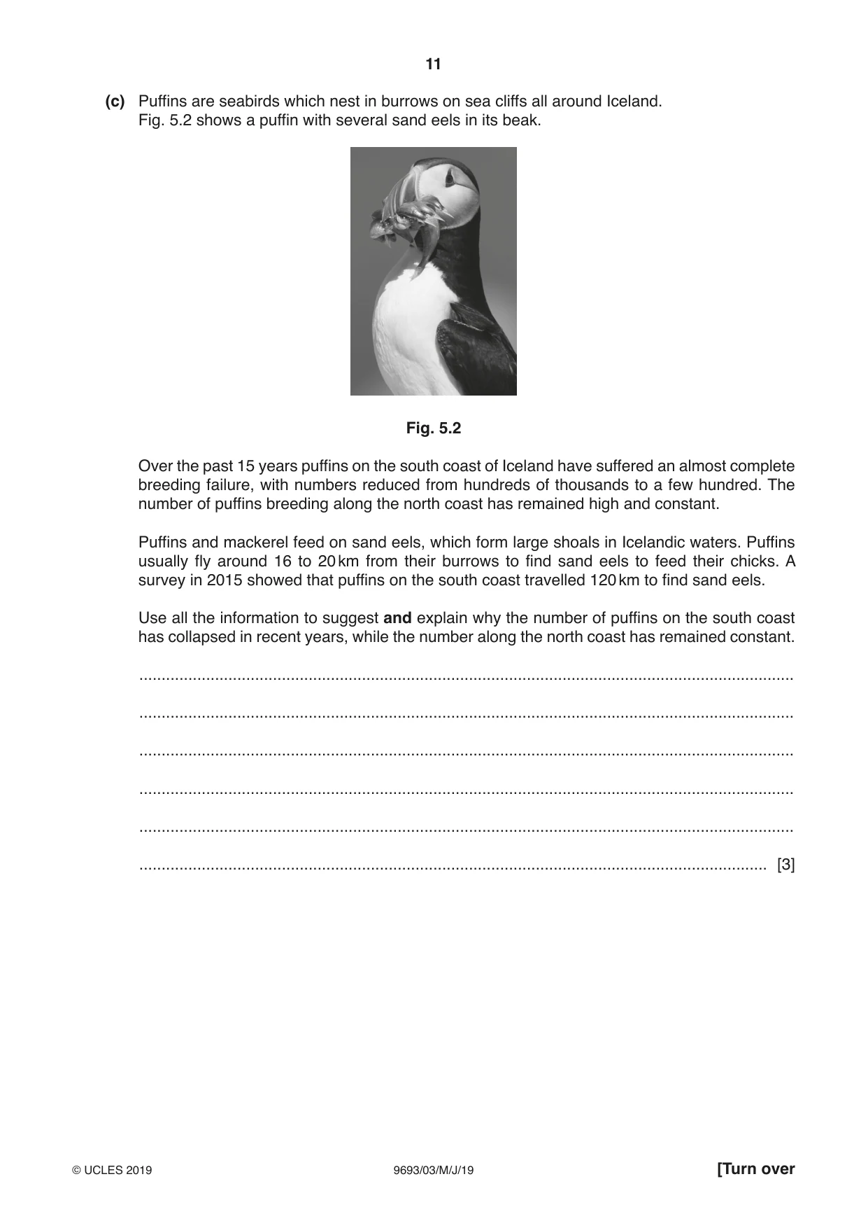 Cambridge A Level Marine Science 9693 2019 May/June Paper 3 · Variant 1 question paper, page 11 of 20