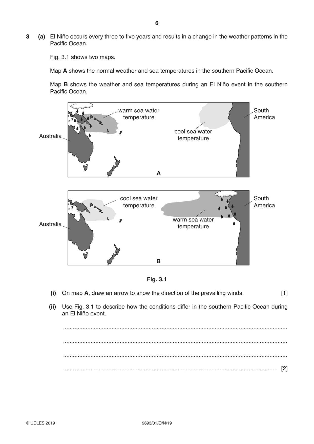 Cambridge A Level Marine Science 9693 2019 Oct/Nov Paper 1 · Variant 0 question paper, page 6 of 20