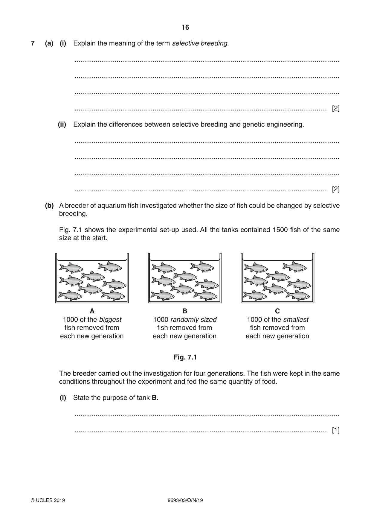 Cambridge A Level Marine Science 9693 2019 Oct/Nov Paper 3 · Variant 0 question paper, page 16 of 20