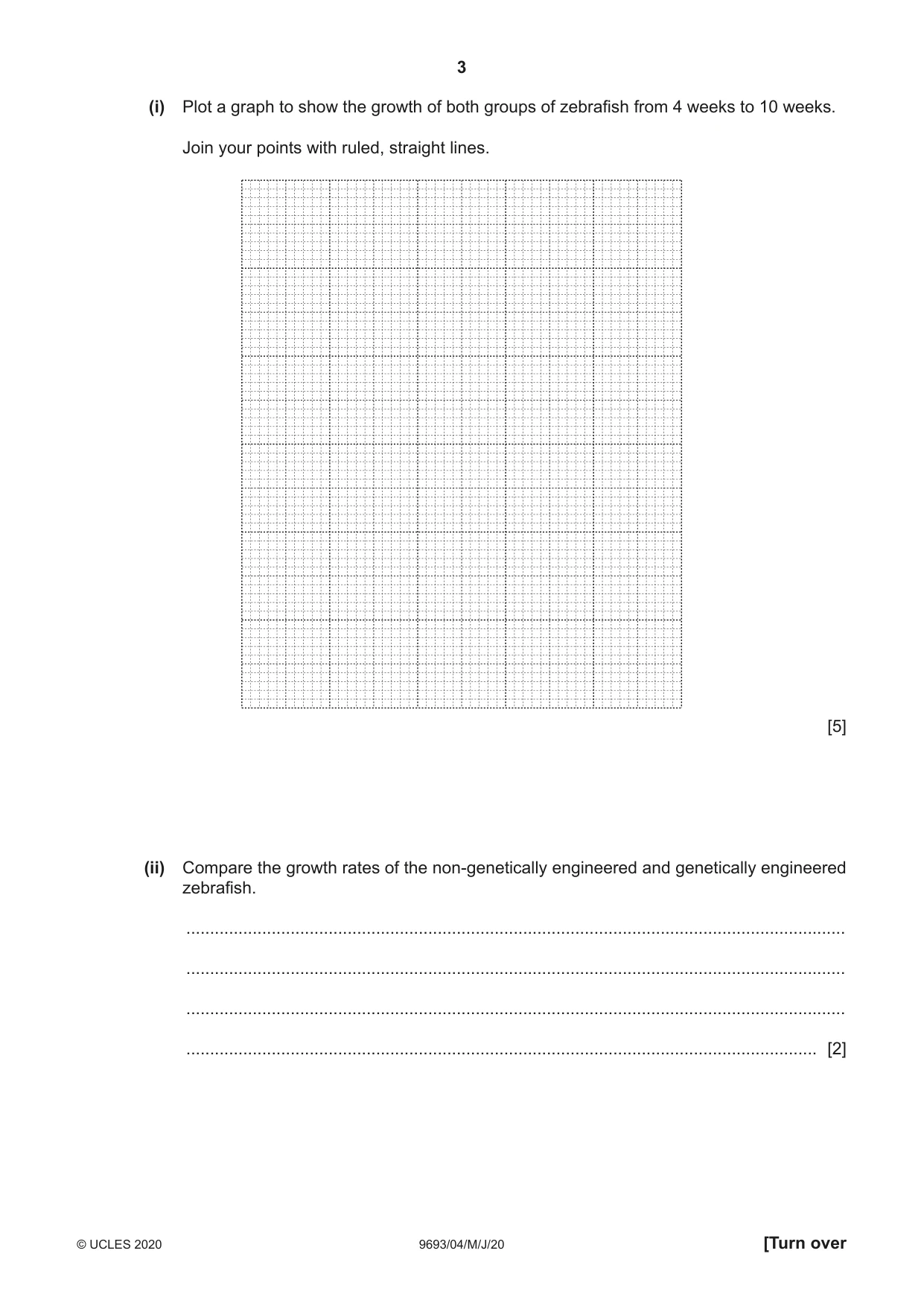 Cambridge A Level Marine Science 9693 2020 May/June Paper 4 · Variant 0 question paper, page 3 of 12