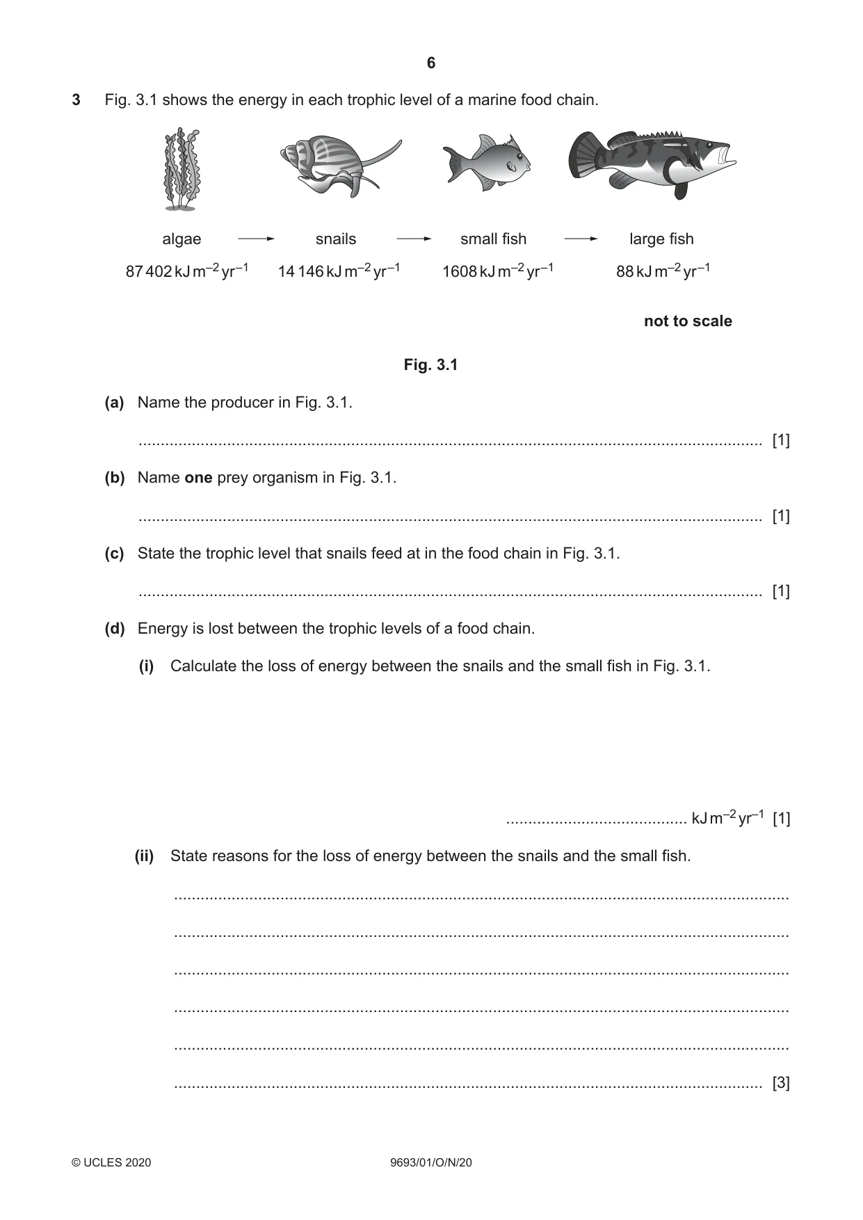 Cambridge A Level Marine Science 9693 2020 Oct/Nov Paper 1 · Variant 0 question paper, page 6 of 16