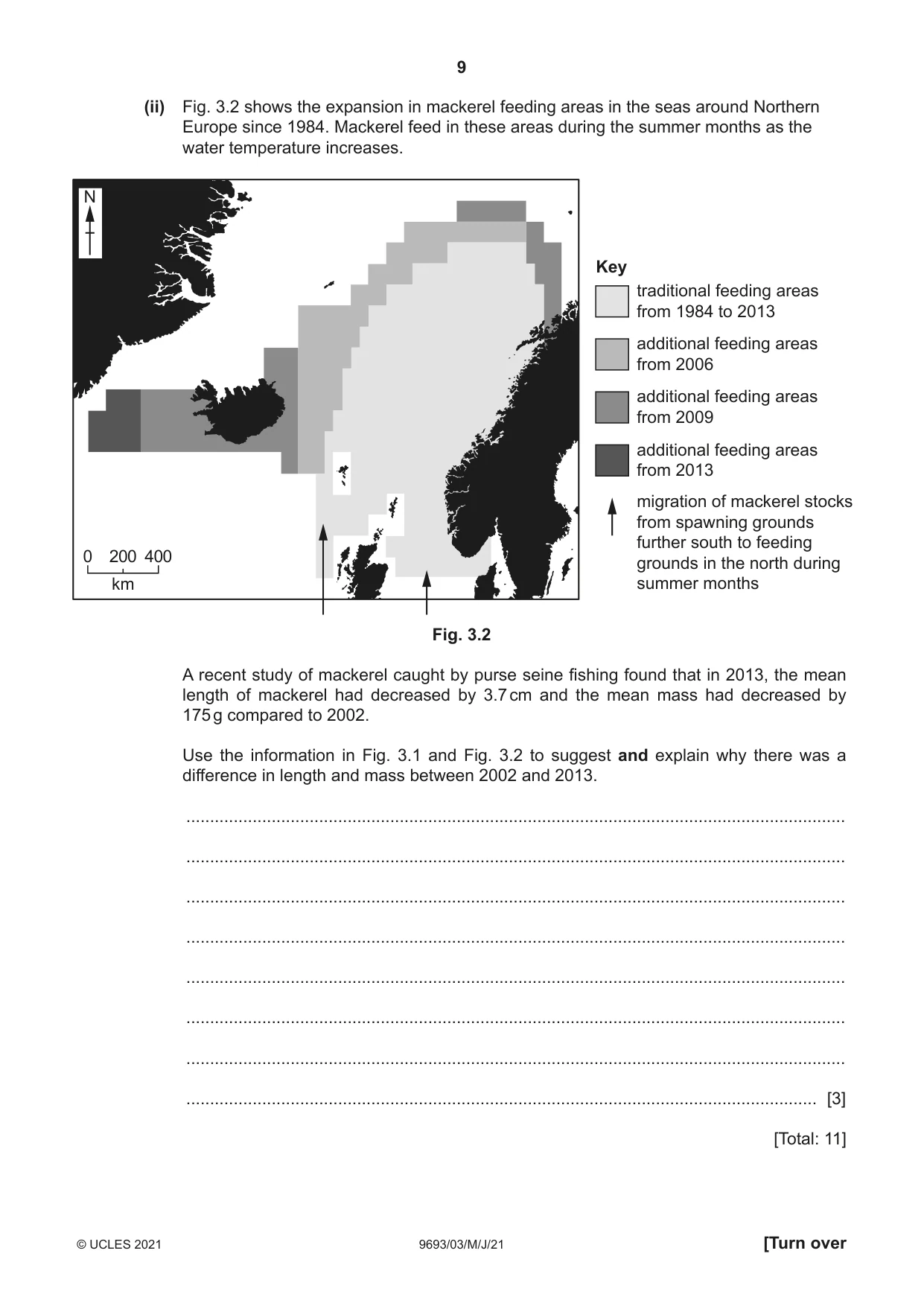Cambridge A Level Marine Science 9693 2021 May/June Paper 3 · Variant 0 question paper, page 9 of 20