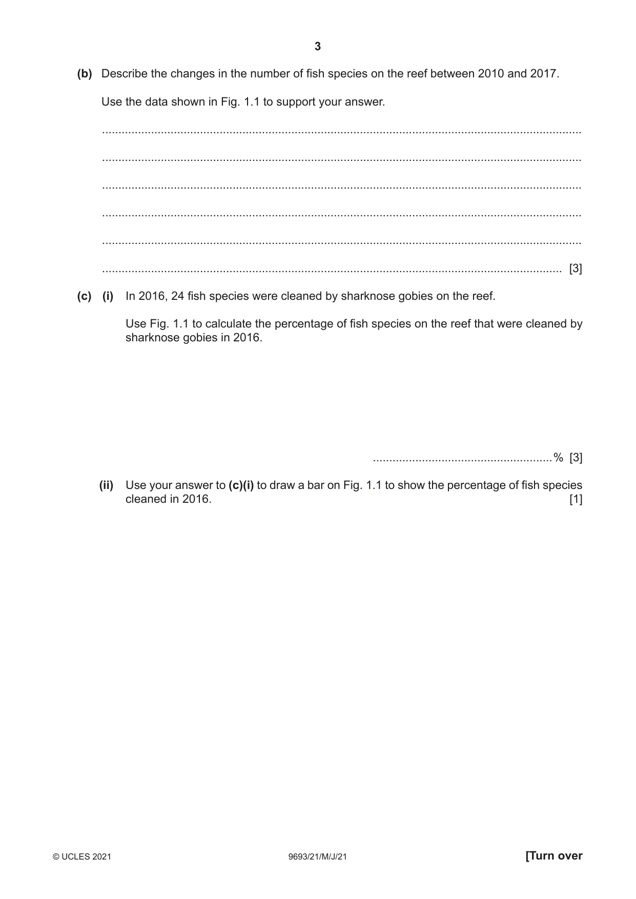 Cambridge A Level Marine Science 9693 2021 May/June Paper 2 · Variant 1 question paper, page 3 of 12