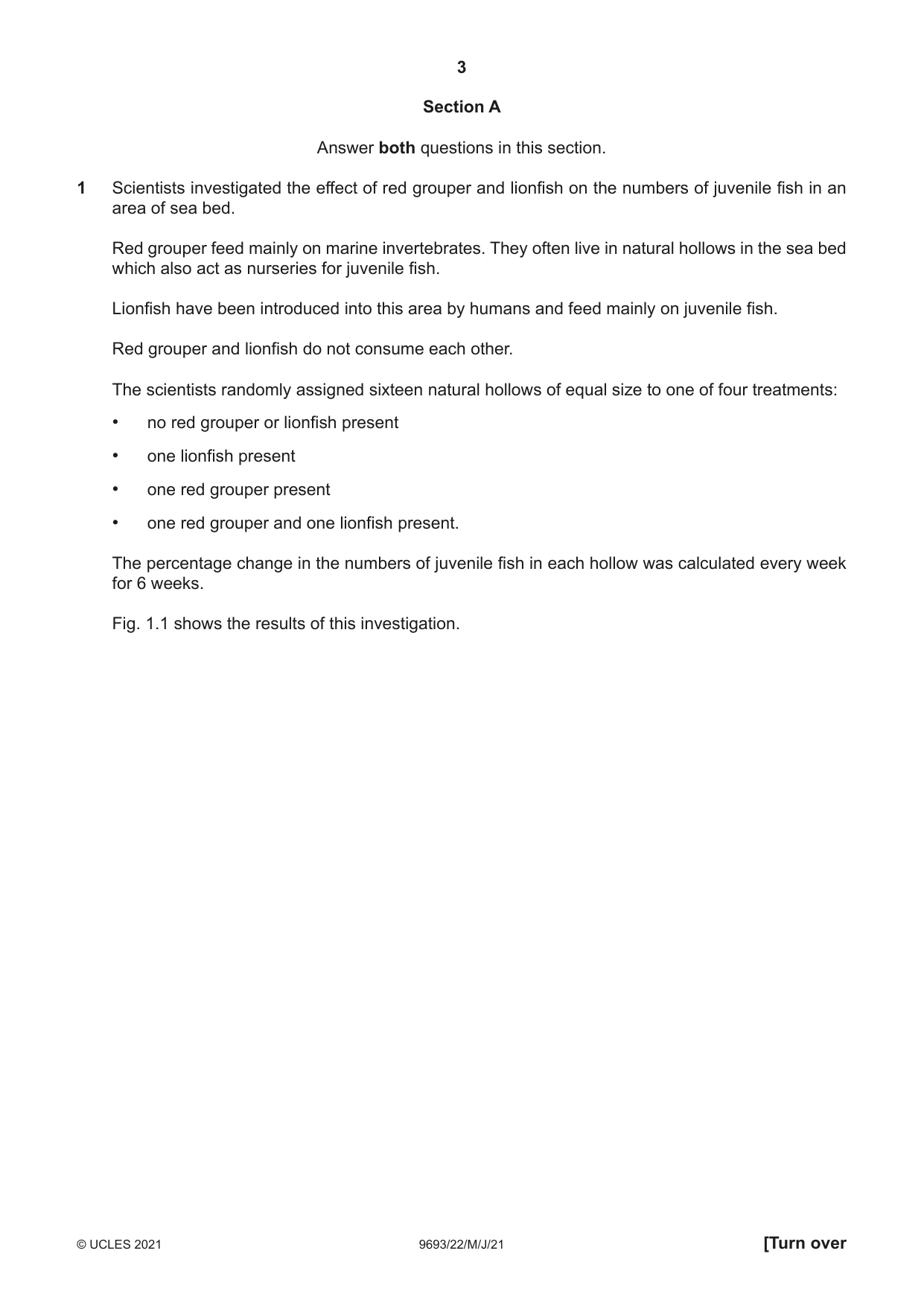 Cambridge A Level Marine Science 9693 2021 May/June Paper 2 · Variant 2 question paper, page 3 of 16