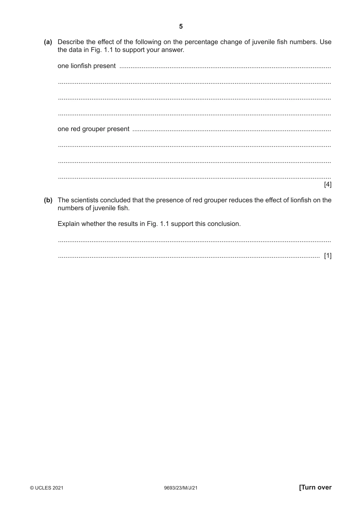 Cambridge A Level Marine Science 9693 2021 May/June Paper 2 · Variant 3 question paper, page 5 of 16