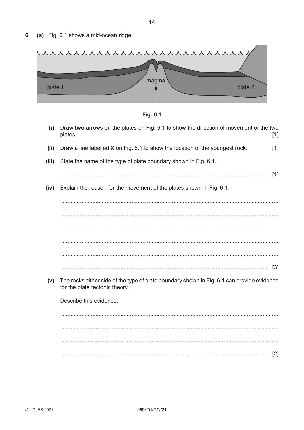 Cambridge A Level Marine Science 9693 2021 Oct/Nov Paper 1 · Variant 0 question paper, page 14 of 20