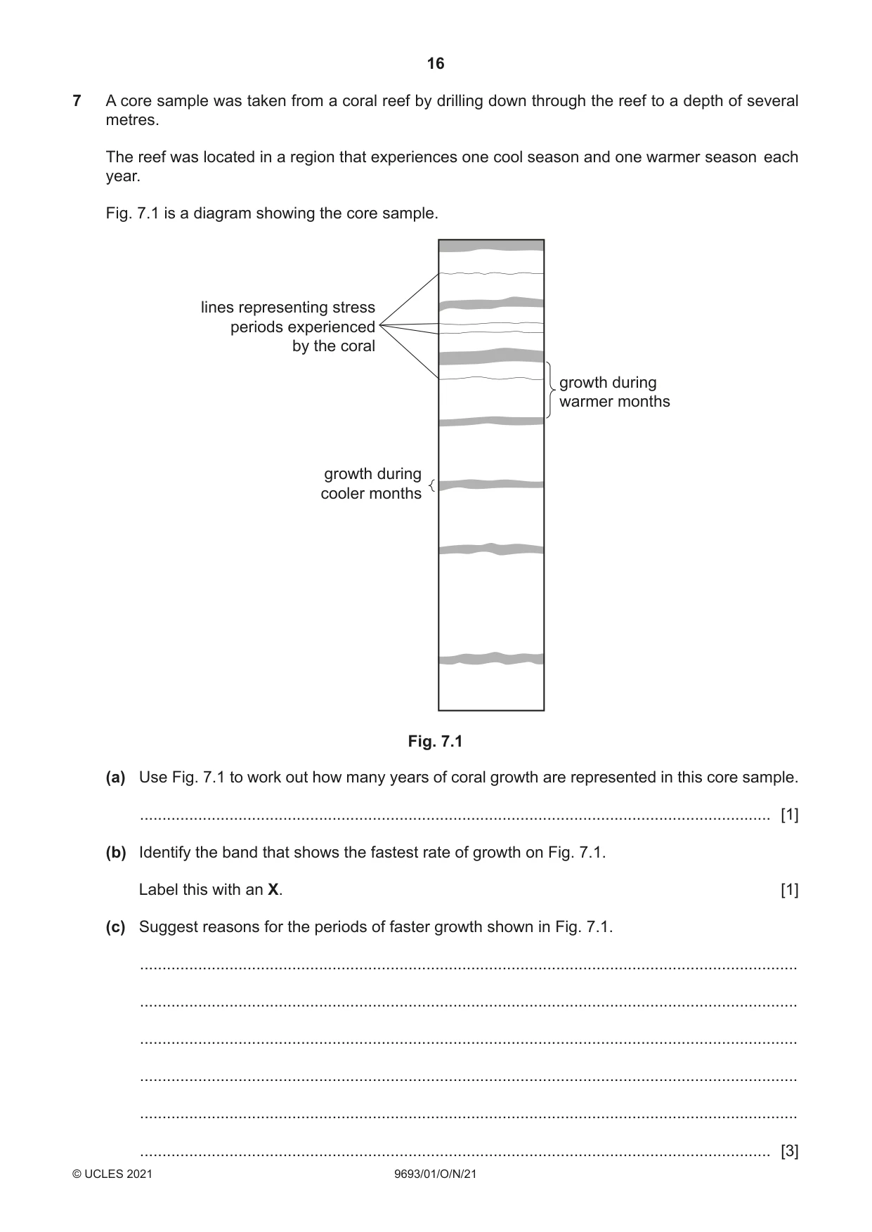 Cambridge A Level Marine Science 9693 2021 Oct/Nov Paper 1 · Variant 0 question paper, page 16 of 20