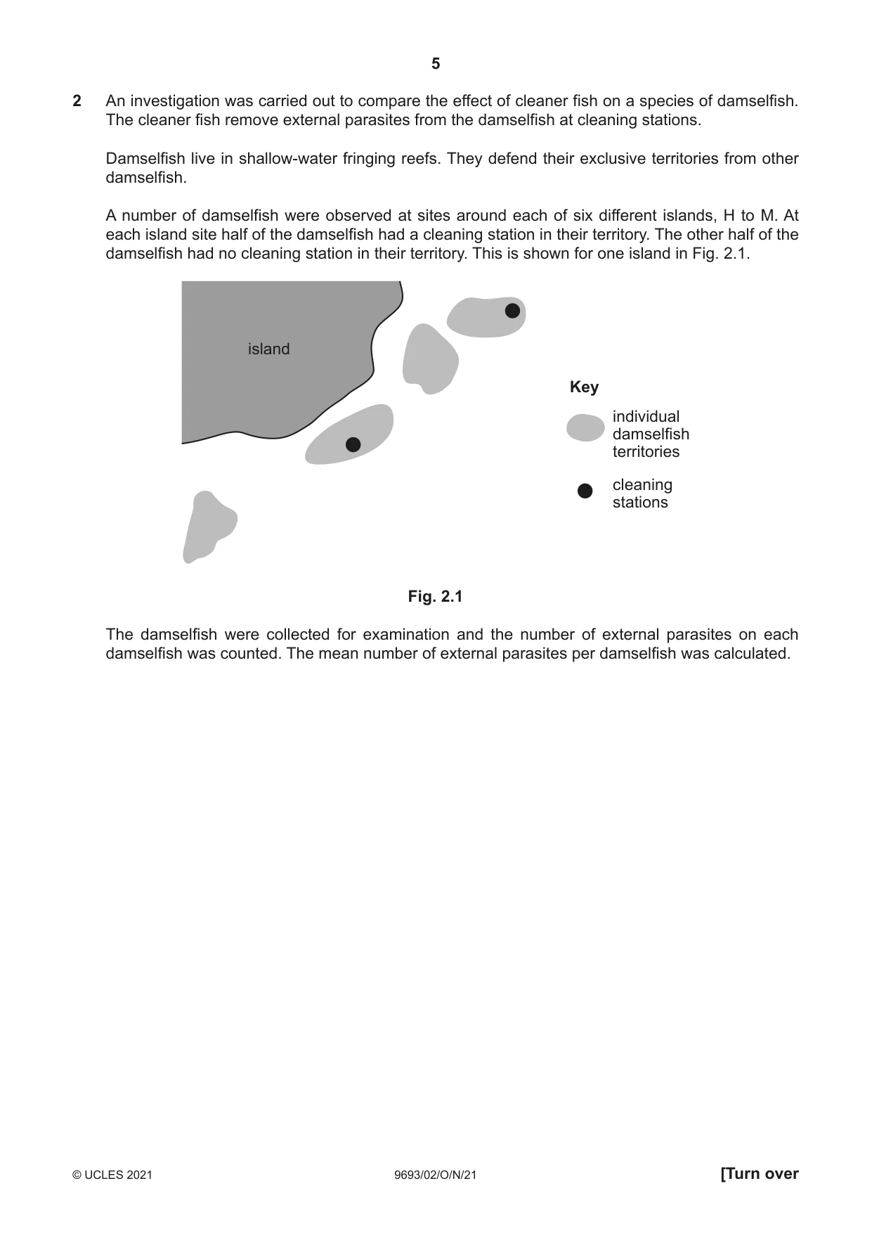 Cambridge A Level Marine Science 9693 2021 Oct/Nov Paper 2 · Variant 0 question paper, page 5 of 12
