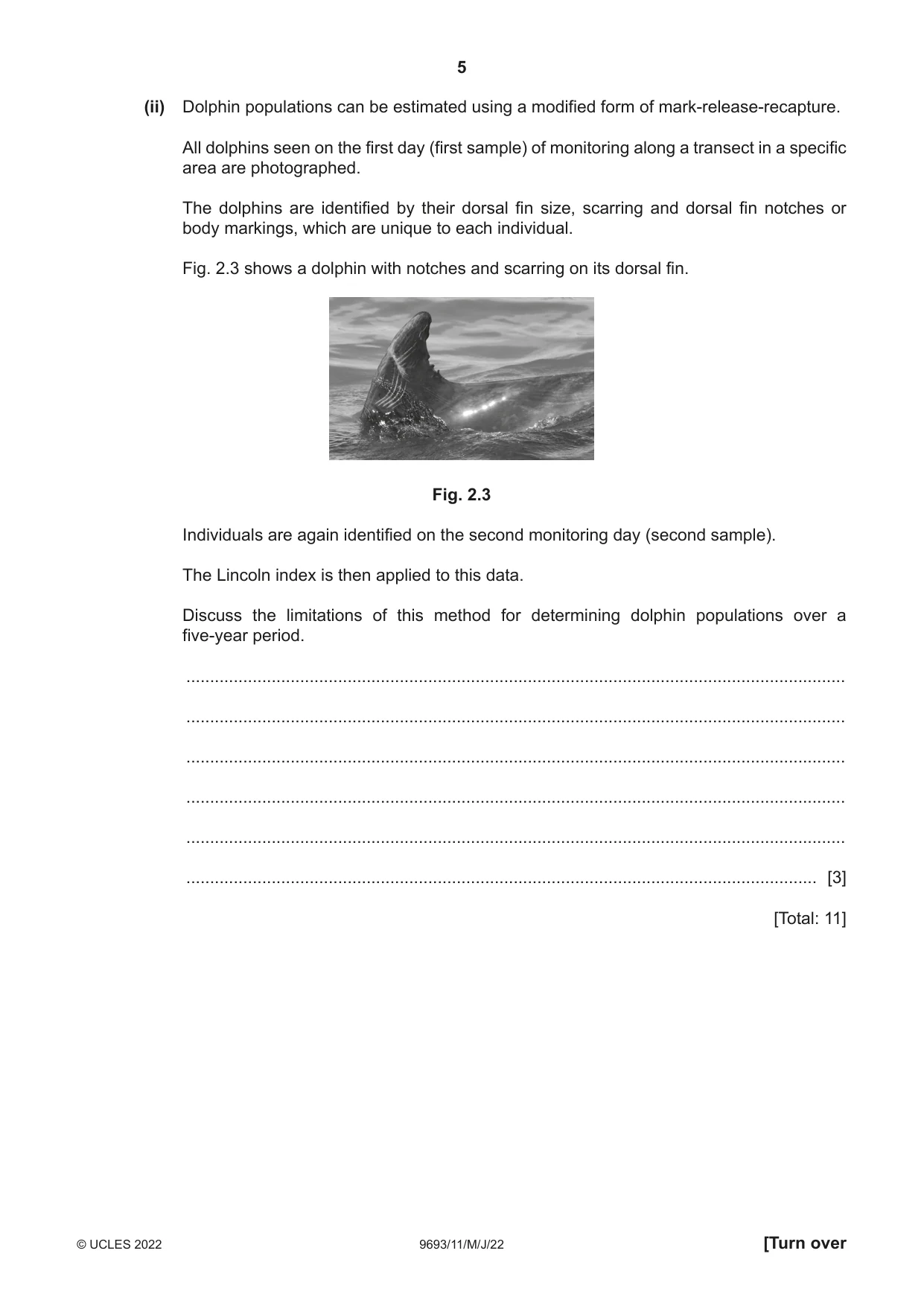 Cambridge A Level Marine Science 9693 2022 May/June Paper 1 · Variant 1 question paper, page 5 of 16