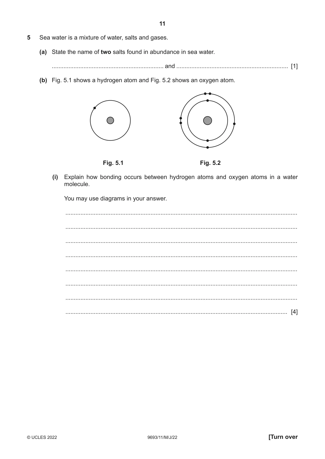 Cambridge A Level Marine Science 9693 2022 May/June Paper 1 · Variant 1 question paper, page 11 of 16