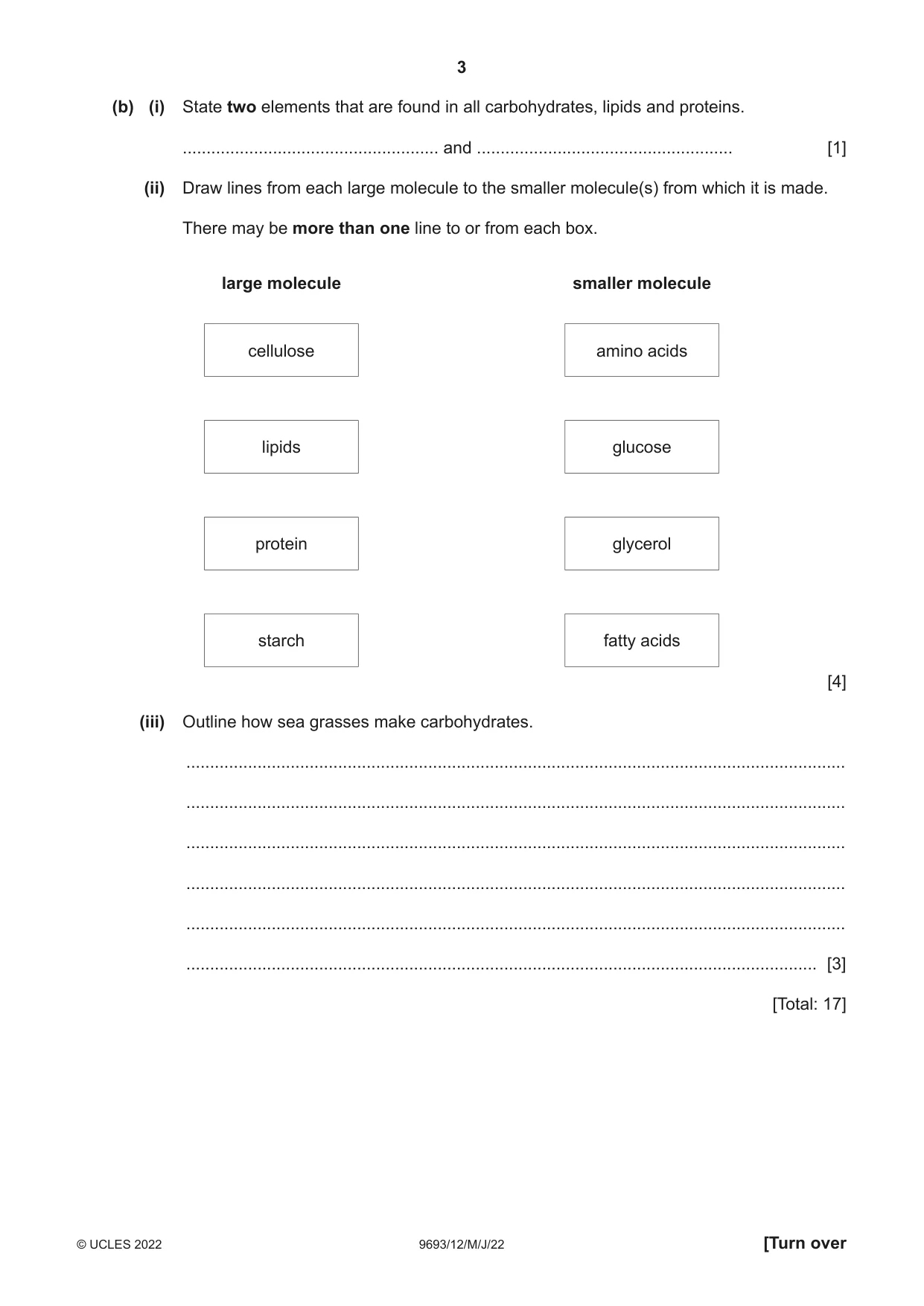 Cambridge A Level Marine Science 9693 2022 May/June Paper 1 · Variant 2 question paper, page 3 of 12