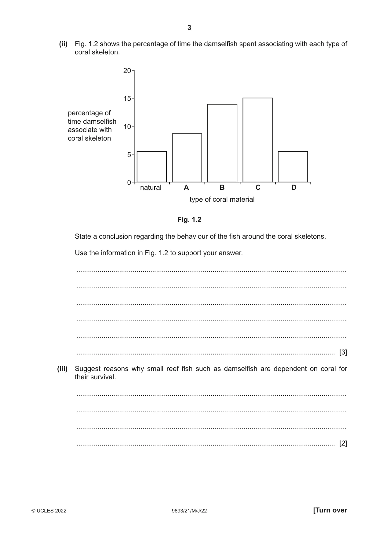 Cambridge A Level Marine Science 9693 2022 May/June Paper 2 · Variant 1 question paper, page 3 of 24