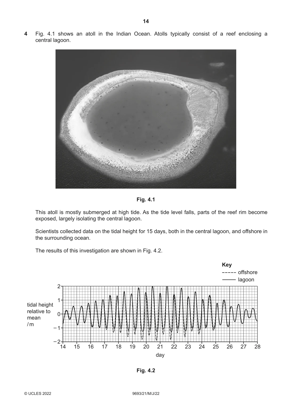 Cambridge A Level Marine Science 9693 2022 May/June Paper 2 · Variant 1 question paper, page 14 of 24