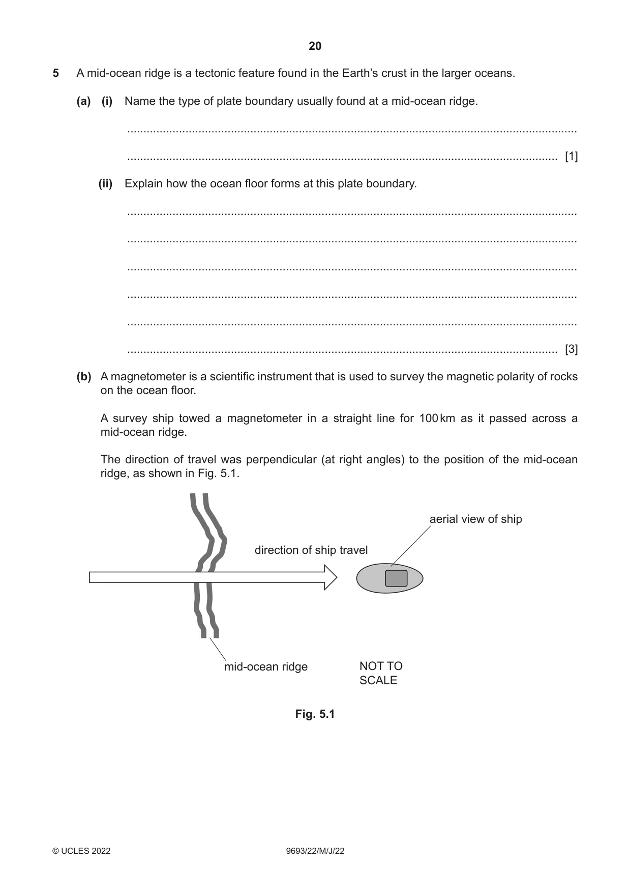 Cambridge A Level Marine Science 9693 2022 May/June Paper 2 · Variant 2 question paper, page 20 of 24