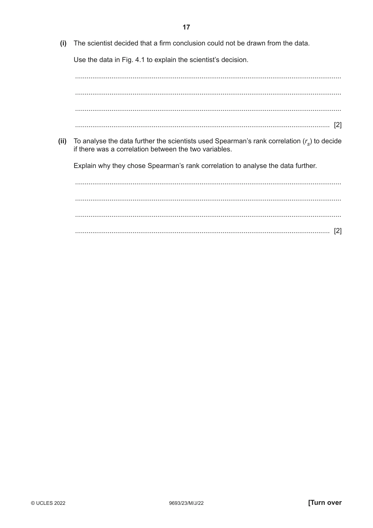 Cambridge A Level Marine Science 9693 2022 May/June Paper 2 · Variant 3 question paper, page 17 of 24