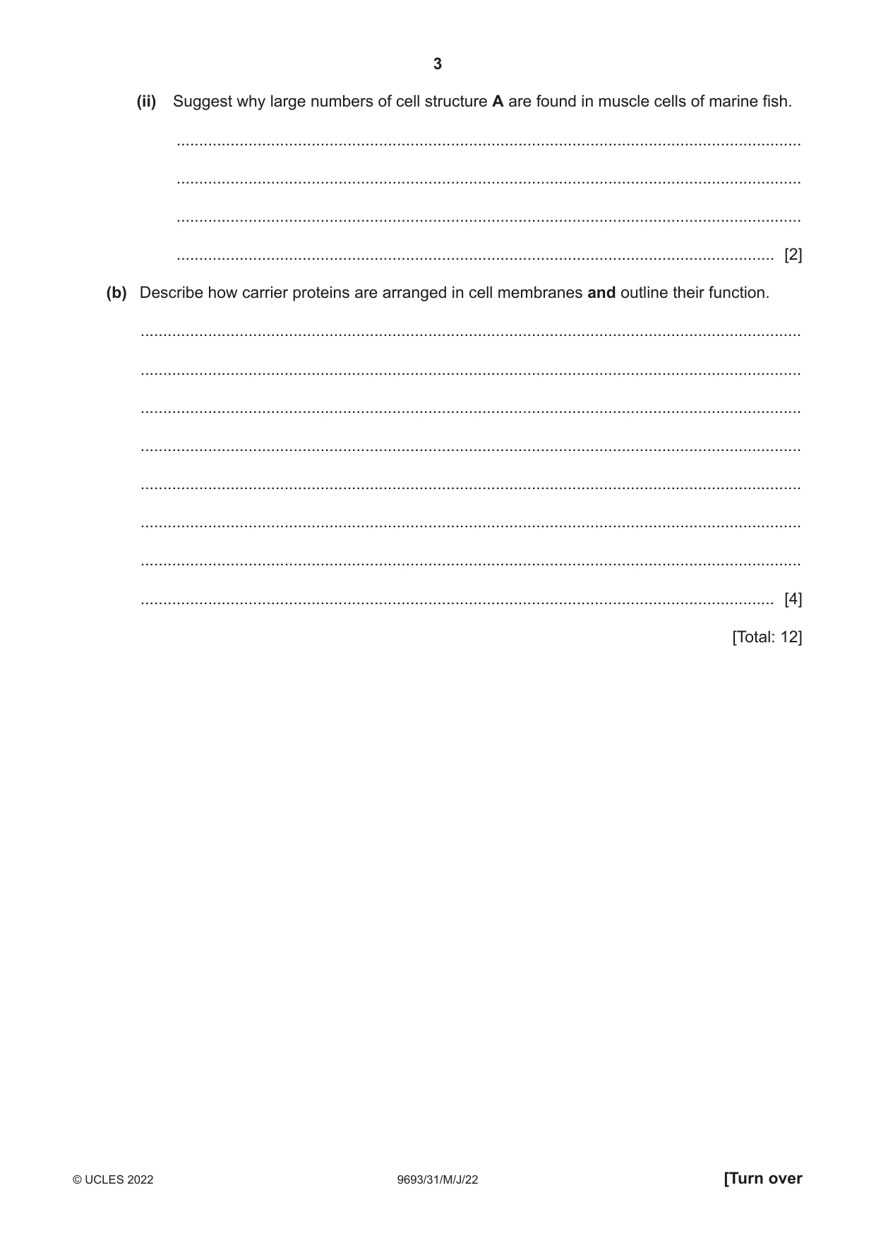 Cambridge A Level Marine Science 9693 2022 May/June Paper 3 · Variant 1 question paper, page 3 of 16