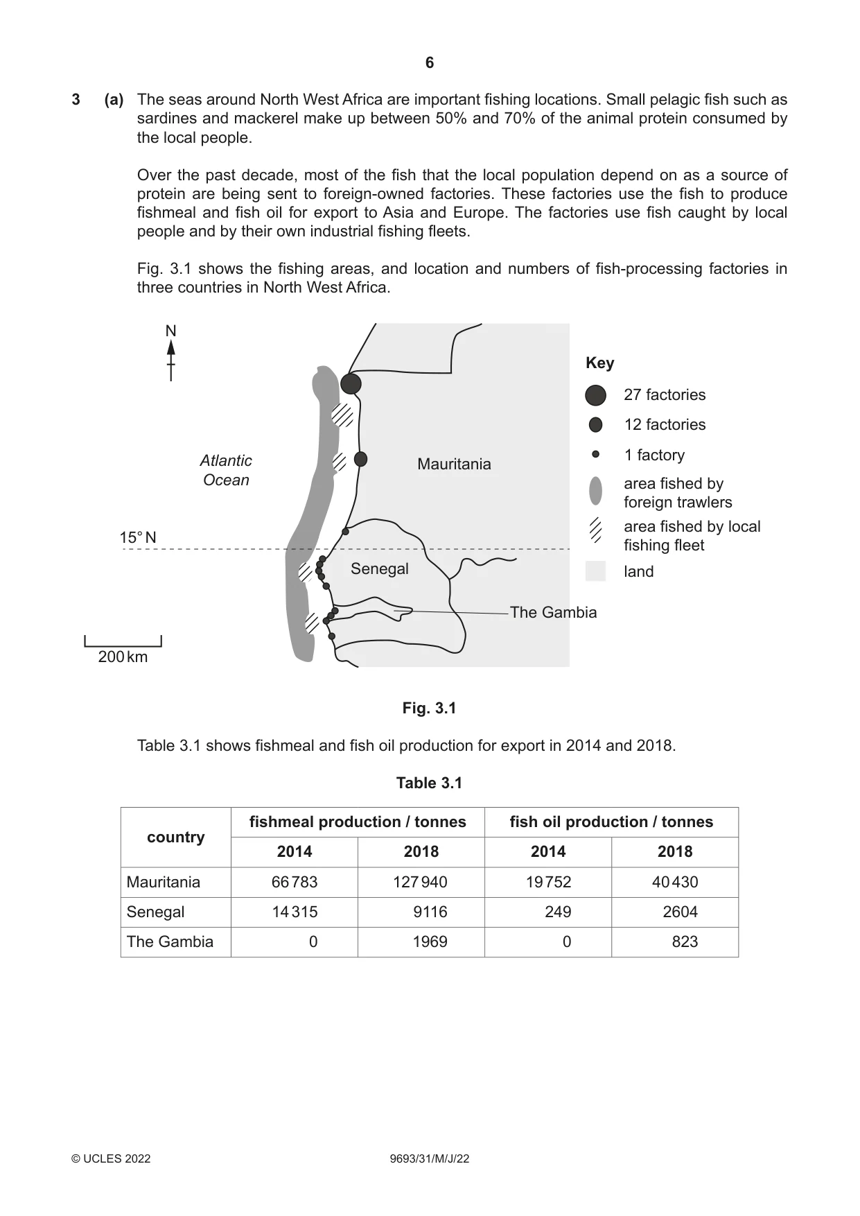 Cambridge A Level Marine Science 9693 2022 May/June Paper 3 · Variant 1 question paper, page 6 of 16