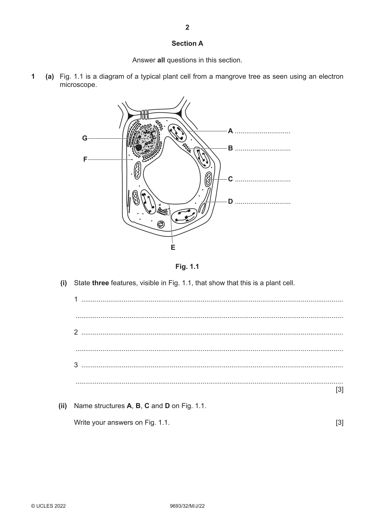 Cambridge A Level Marine Science 9693 2022 May/June Paper 3 · Variant 2 question paper, page 2 of 16