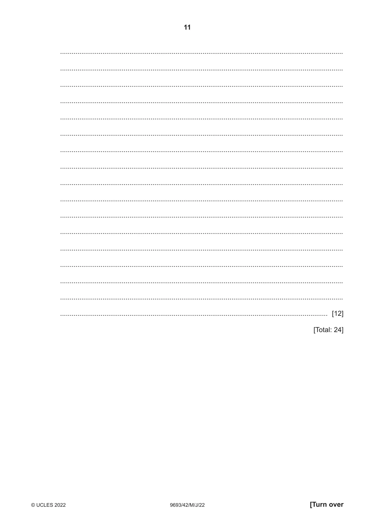Cambridge A Level Marine Science 9693 2022 May/June Paper 4 · Variant 2 question paper, page 11 of 24