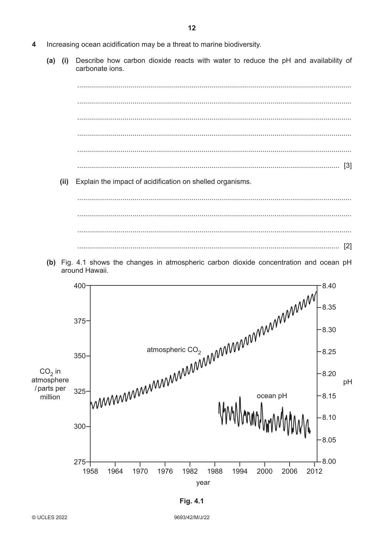 Cambridge A Level Marine Science 9693 2022 May/June Paper 4 · Variant 2 question paper, page 12 of 24