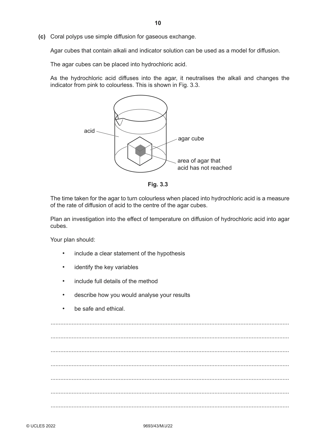 Cambridge A Level Marine Science 9693 2022 May/June Paper 4 · Variant 3 question paper, page 10 of 24