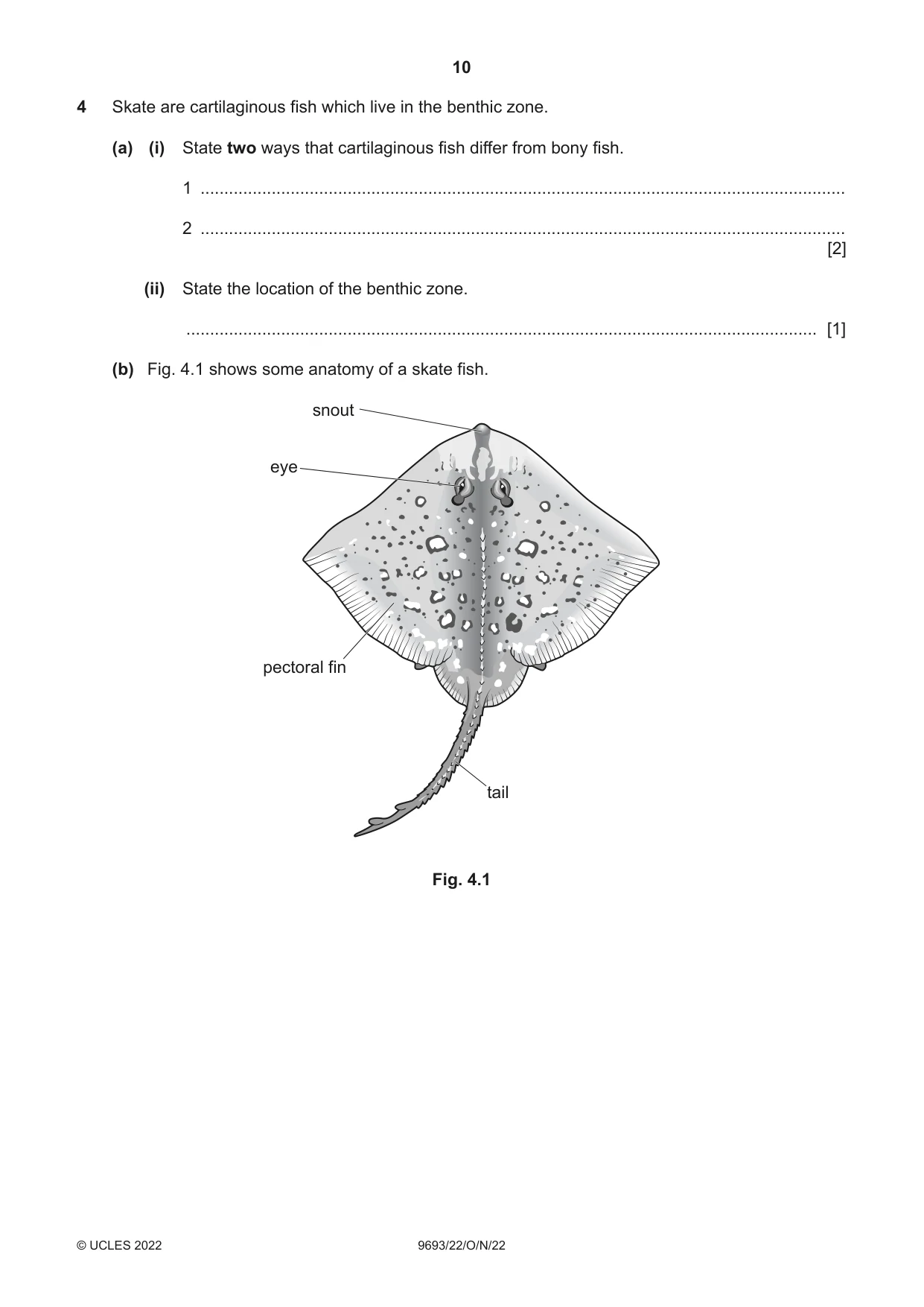 Cambridge A Level Marine Science 9693 2022 Oct/Nov Paper 2 · Variant 2 question paper, page 10 of 16
