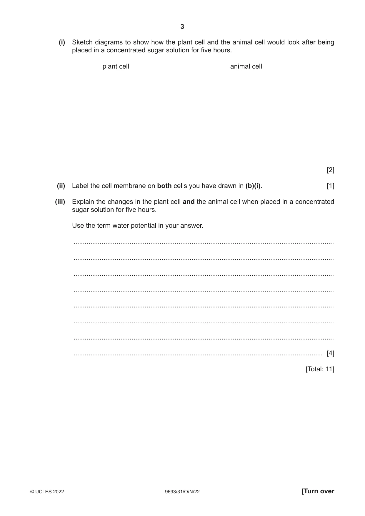 Cambridge A Level Marine Science 9693 2022 Oct/Nov Paper 3 · Variant 1 question paper, page 3 of 12