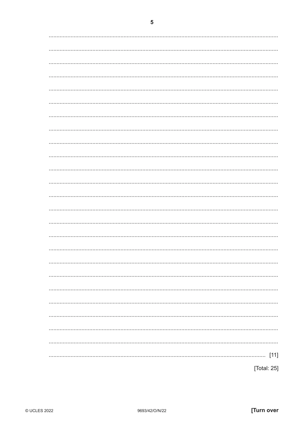 Cambridge A Level Marine Science 9693 2022 Oct/Nov Paper 4 · Variant 2 question paper, page 5 of 20
