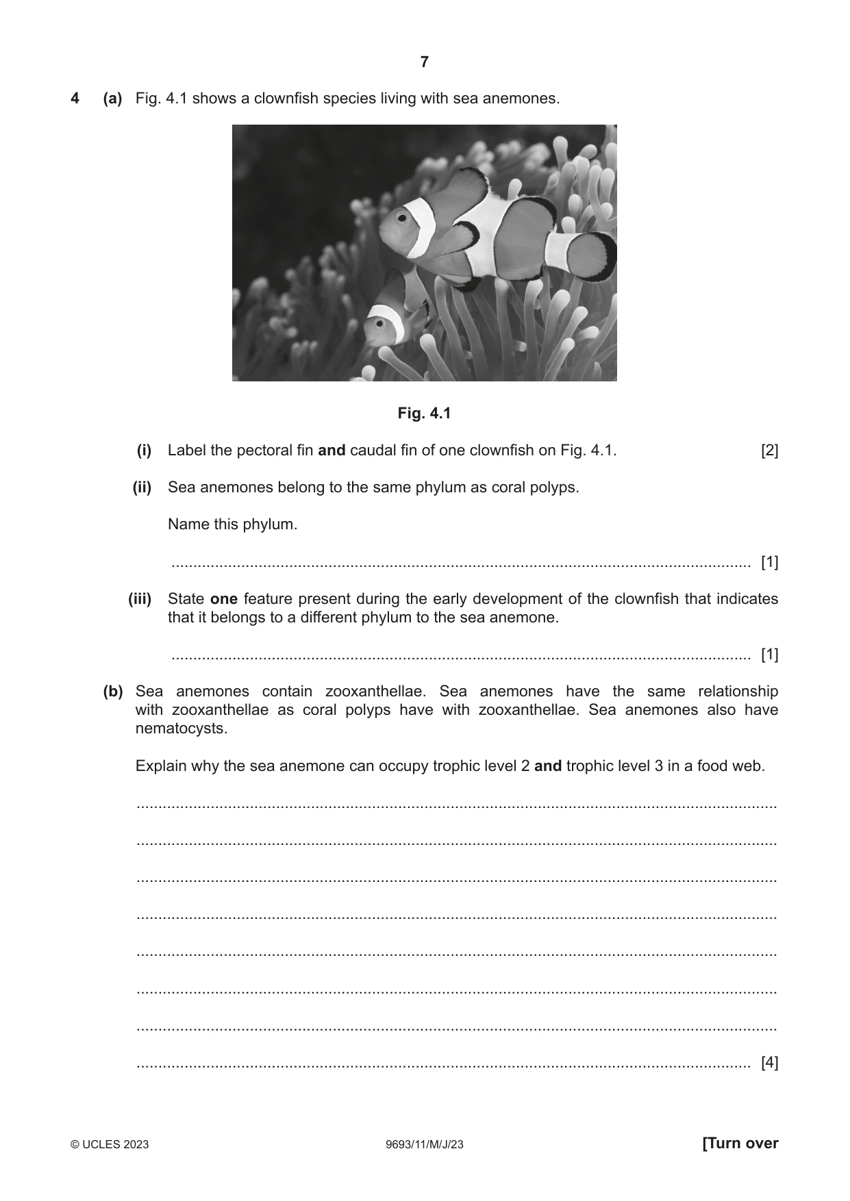 Cambridge A Level Marine Science 9693 2023 May/June Paper 1 · Variant 1 question paper, page 7 of 16