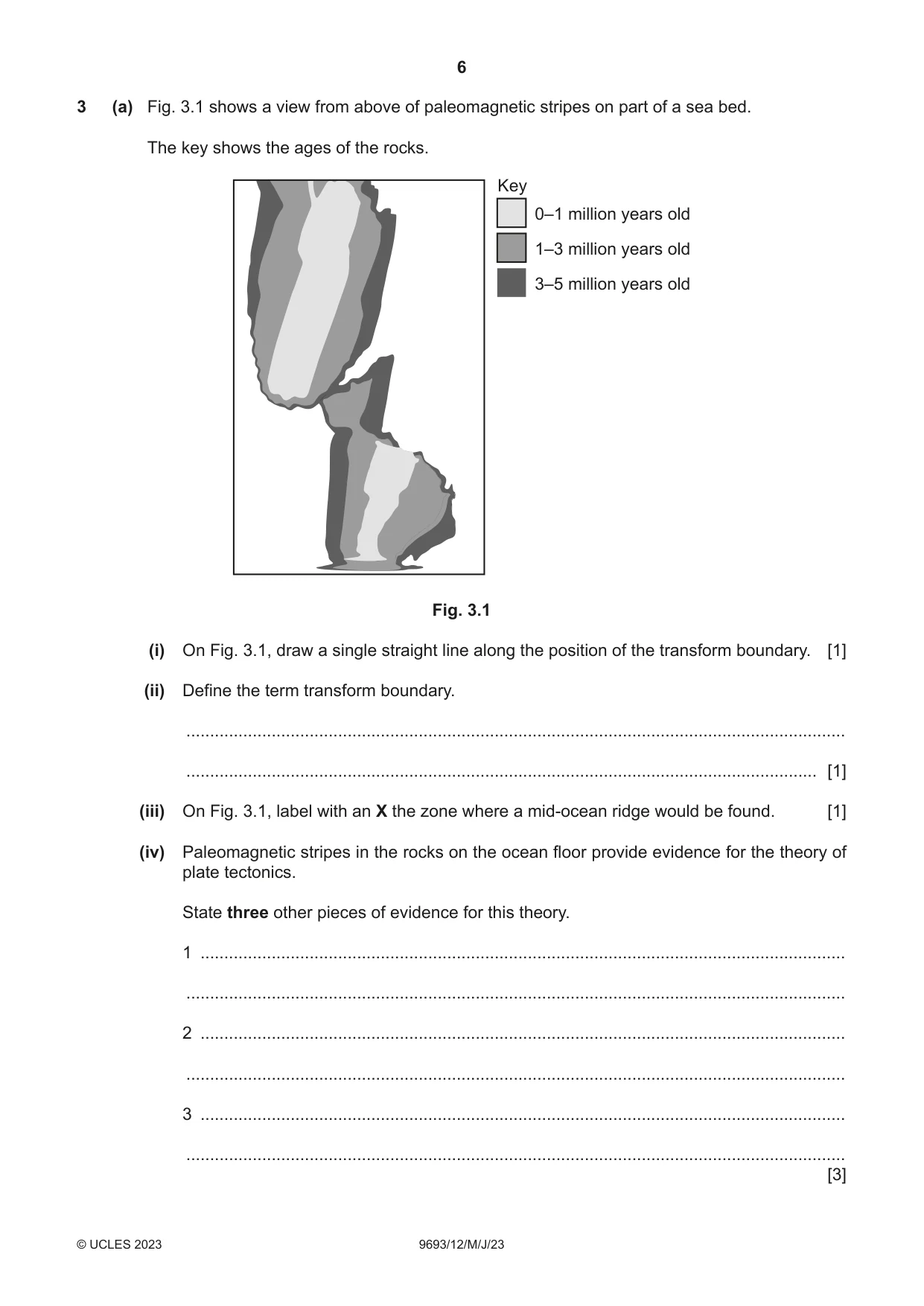 Cambridge A Level Marine Science 9693 2023 May/June Paper 1 · Variant 2 question paper, page 6 of 16