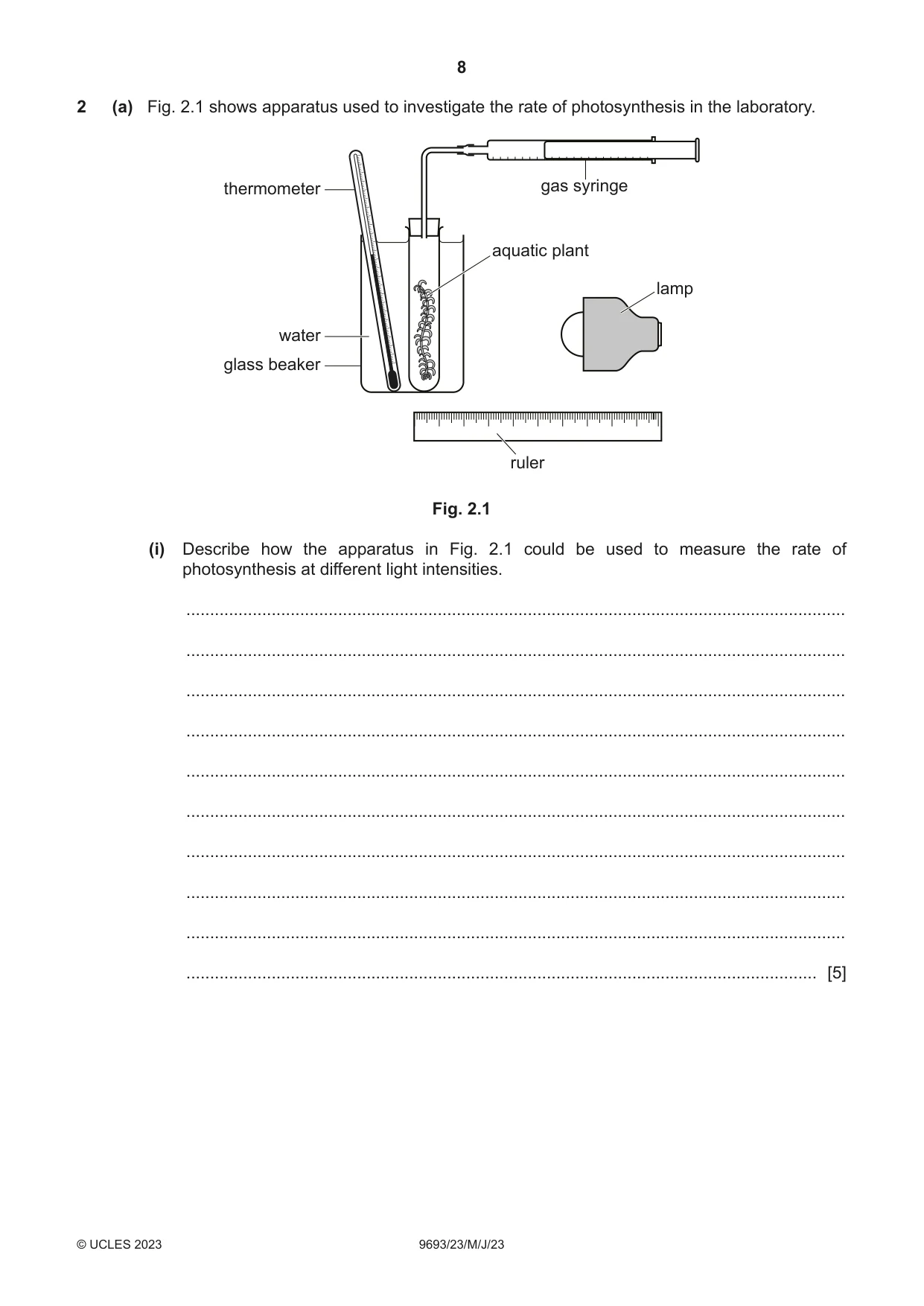 Cambridge A Level Marine Science 9693 2023 May/June Paper 2 · Variant 3 question paper, page 8 of 28