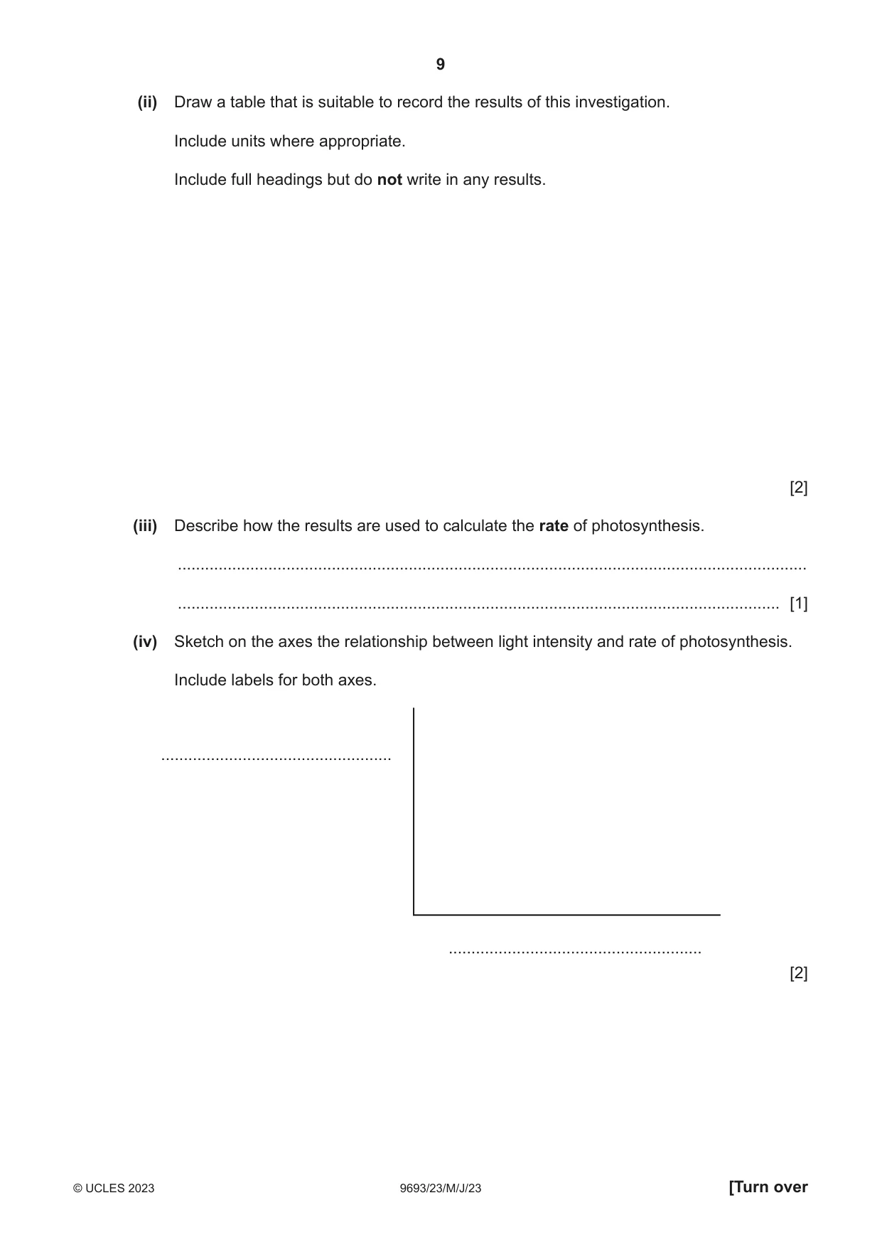 Cambridge A Level Marine Science 9693 2023 May/June Paper 2 · Variant 3 question paper, page 9 of 28