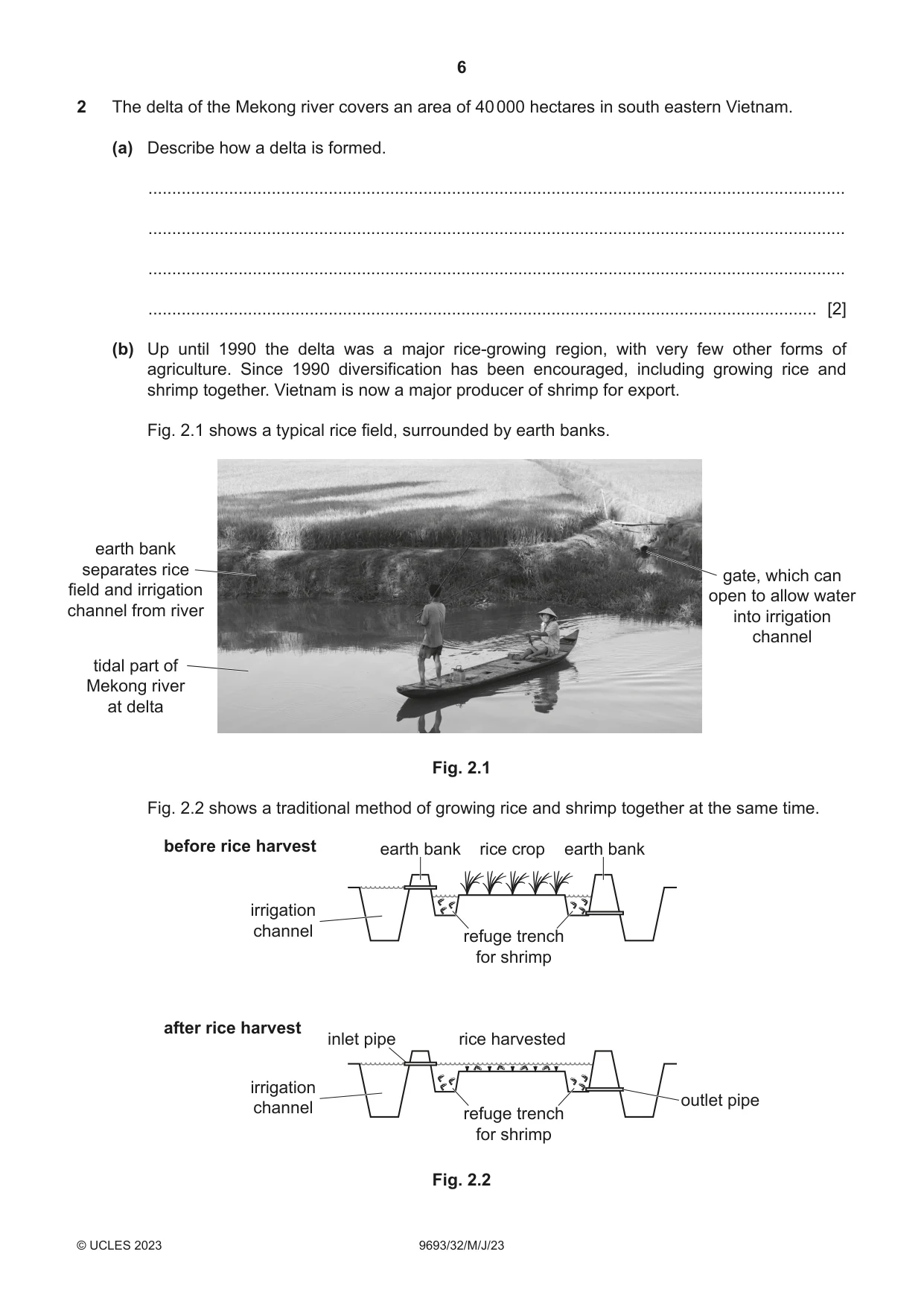 Cambridge A Level Marine Science 9693 2023 May/June Paper 3 · Variant 2 question paper, page 6 of 16