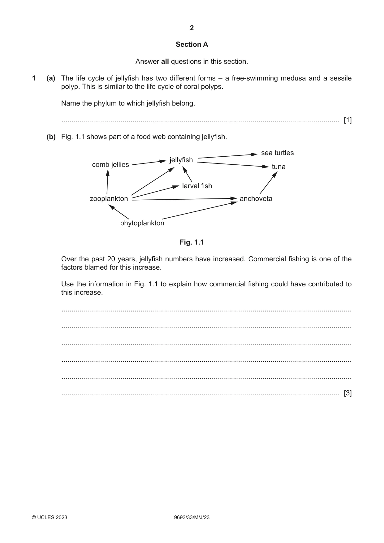 Cambridge A Level Marine Science 9693 2023 May/June Paper 3 · Variant 3 question paper, page 2 of 16