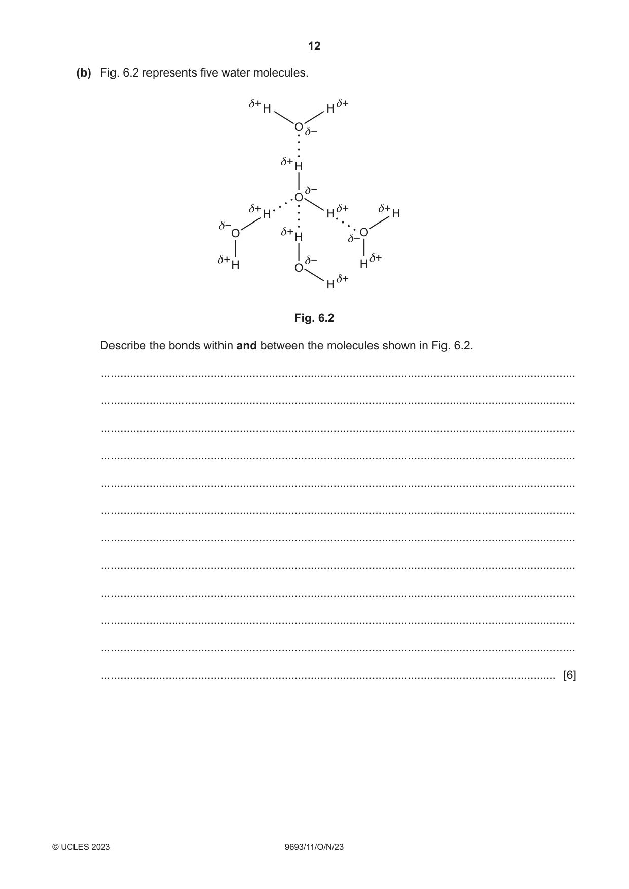 Cambridge A Level Marine Science 9693 2023 Oct/Nov Paper 1 · Variant 1 question paper, page 12 of 16