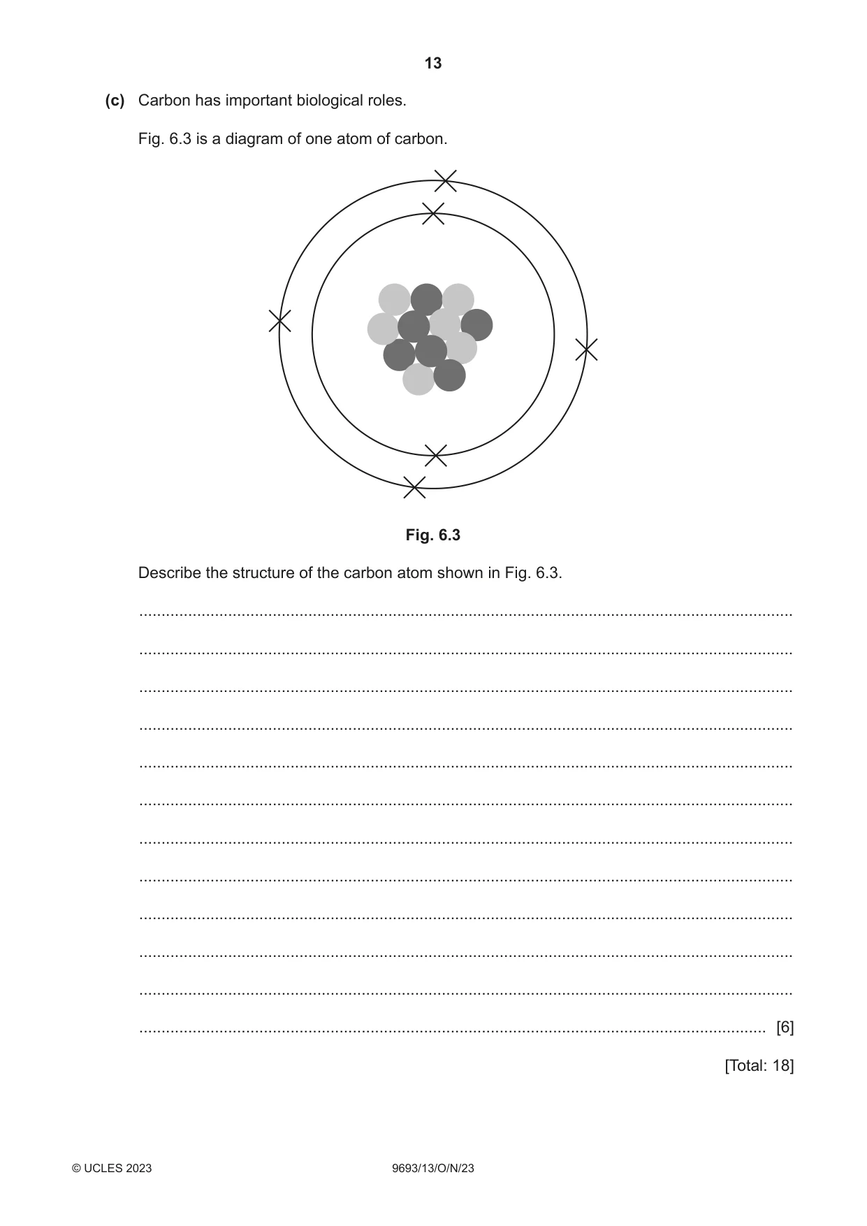 Cambridge A Level Marine Science 9693 2023 Oct/Nov Paper 1 · Variant 3 question paper, page 13 of 16