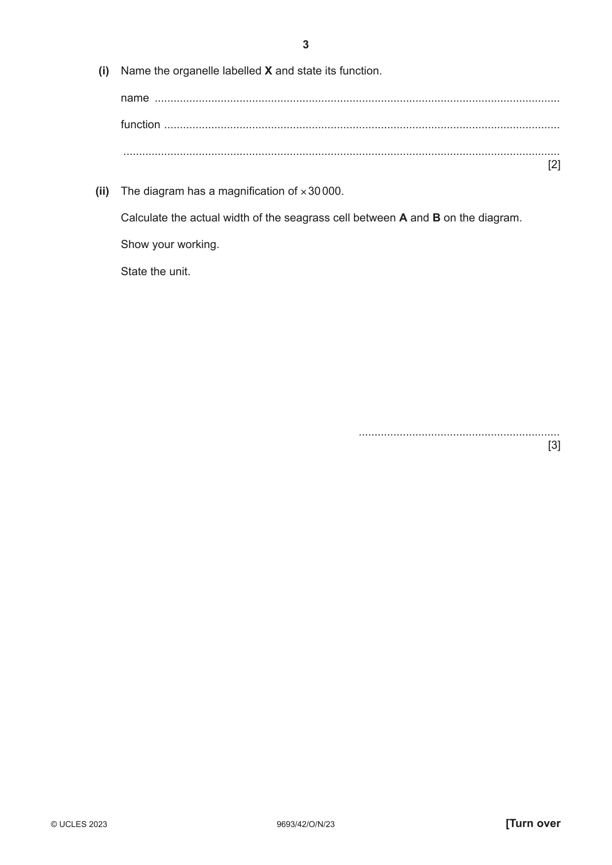 Cambridge A Level Marine Science 9693 2023 Oct/Nov Paper 4 · Variant 2 question paper, page 3 of 20