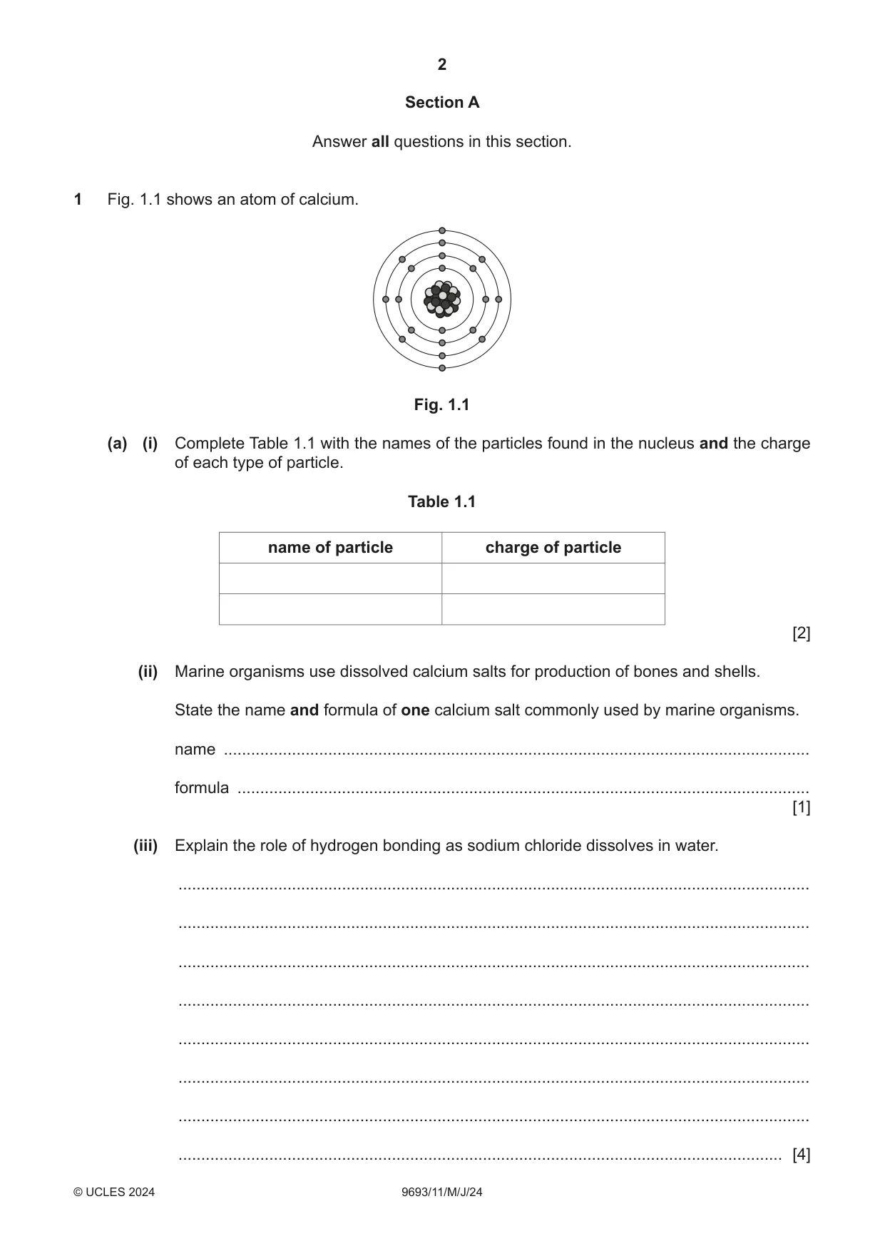 Cambridge A Level Marine Science 9693 2024 May/June Paper 1 · Variant 1 question paper, page 2 of 16
